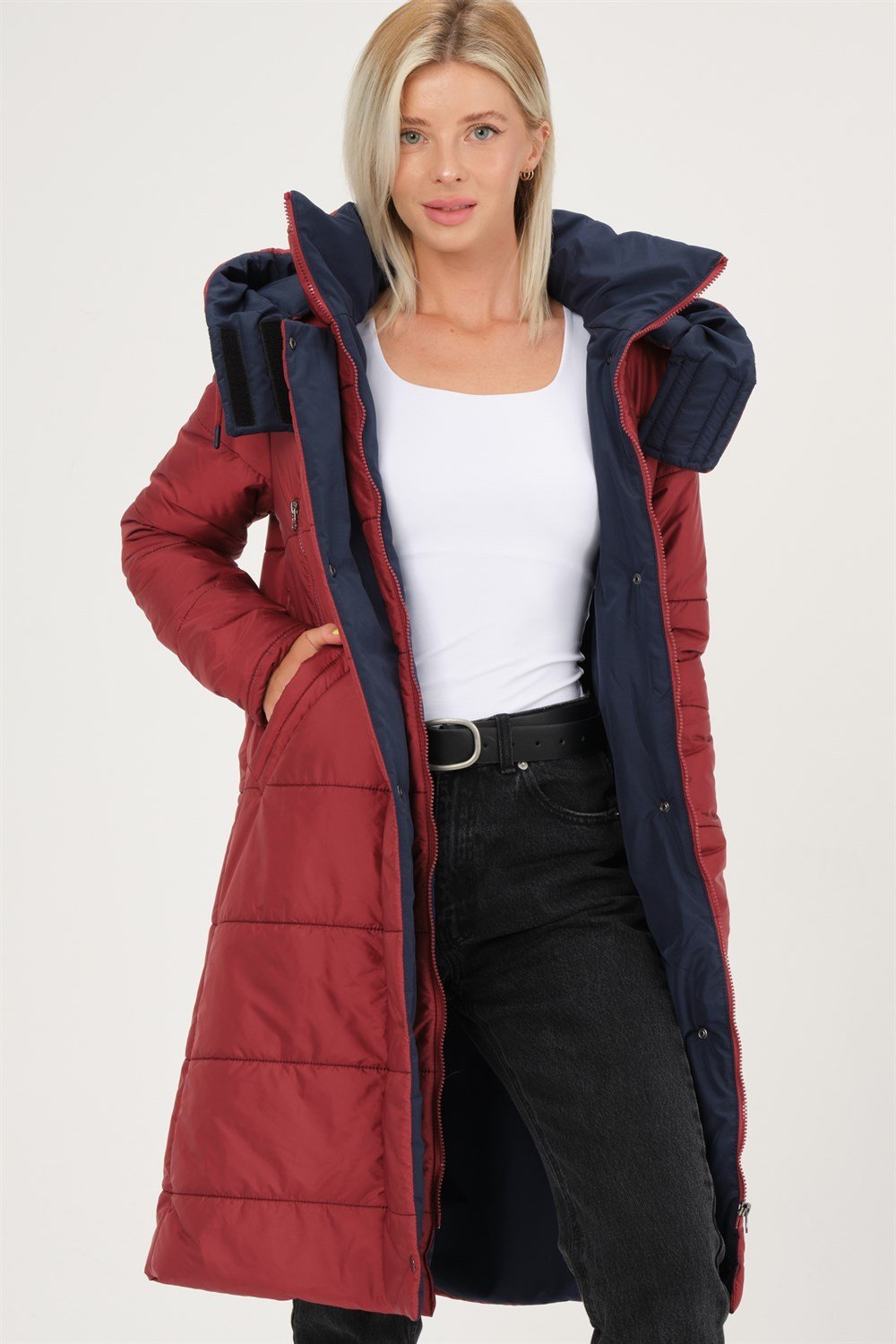 Damen Jacke dewberry