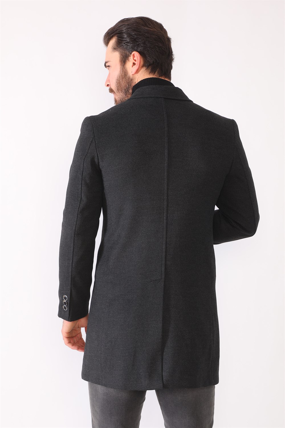 PLT8398 DEWBERRY MEN'S COAT-ANTHRACITE