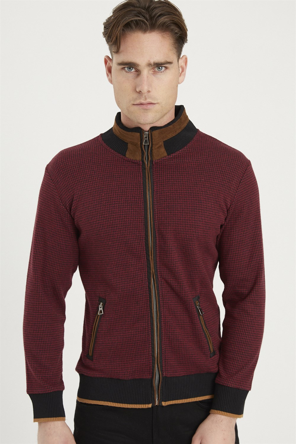 1021 DEWBERRY MEN'S SWEATSHIRT-BURGUNDY