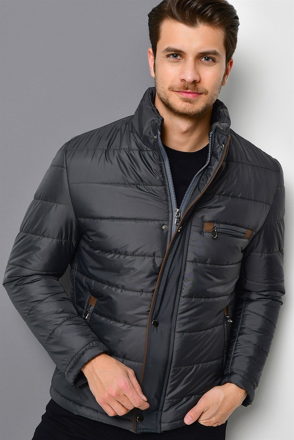 M8625 DEWBERRY MEN&#039;S COAT-ANTHRACITE