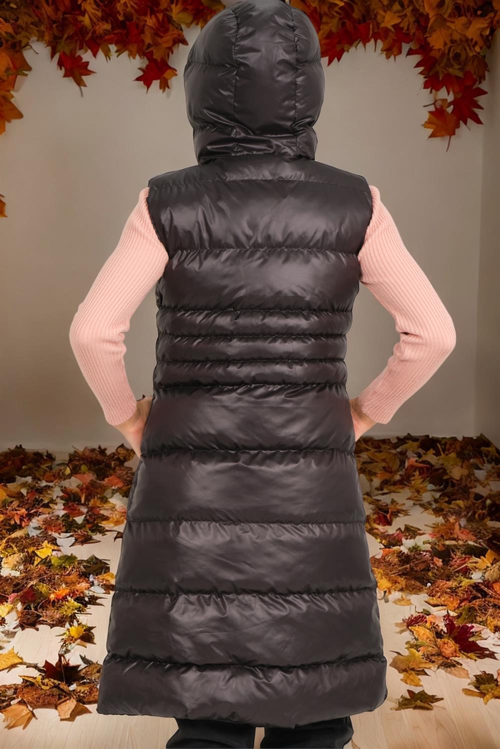 Z6757 DEWBERRY DOAMNELOR VESTĂ-SIMPLU NEGRU