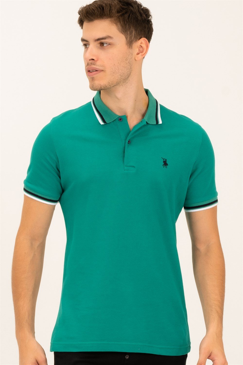 Tricou polo de barbati, dewberry