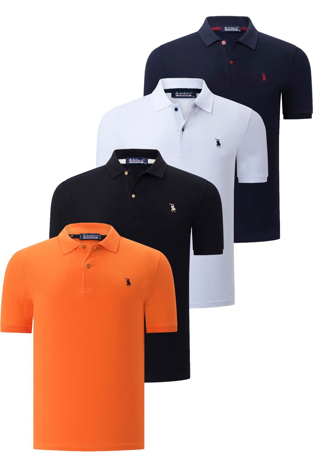 Tricou polo de barbati, dewberry