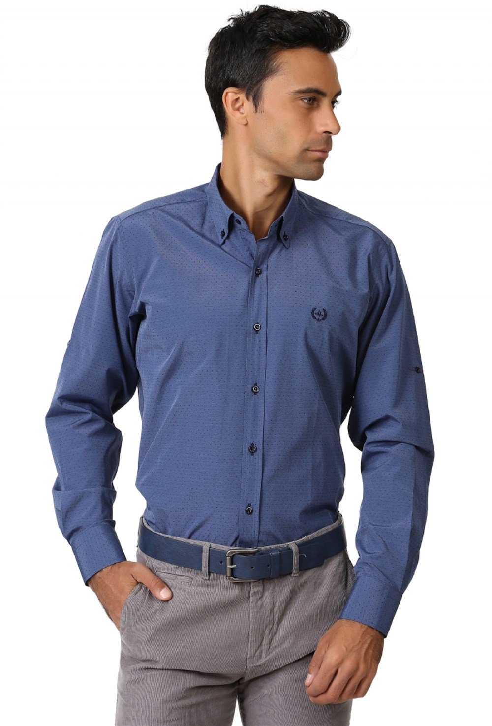 Cămașă albastră bărbătească DEWBERRY