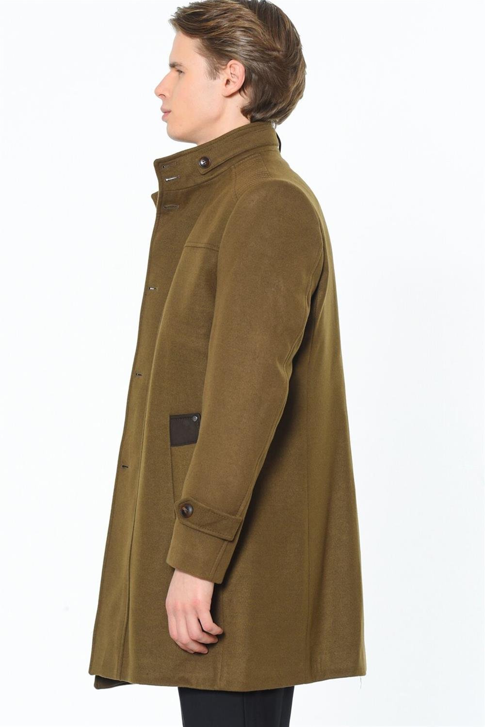 PLT8380 DEWBERRY MEN&#039;S COAT-STRAIGHT CAMEL
