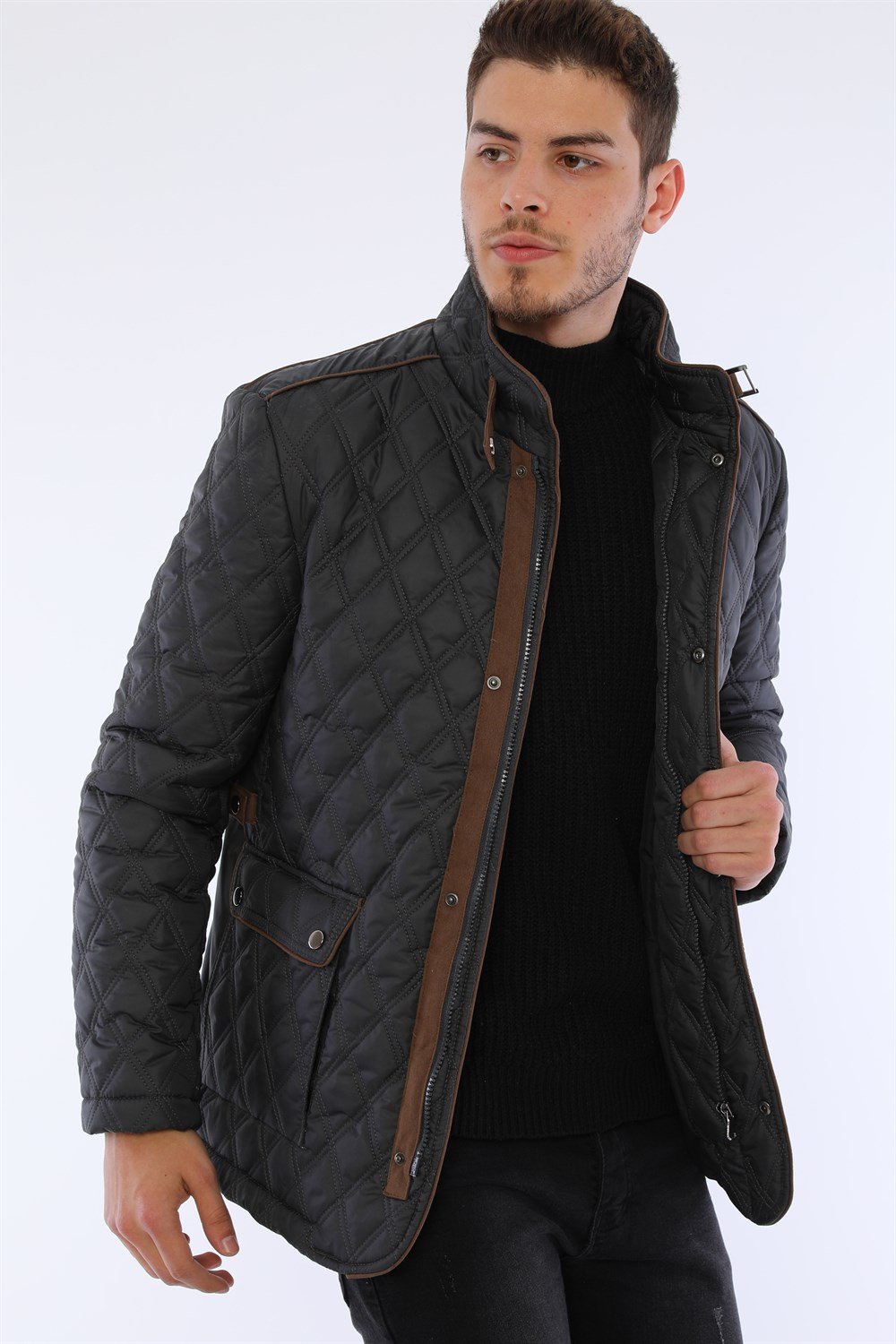 K8613 DEWBERRY COAT-ANTHRACITE