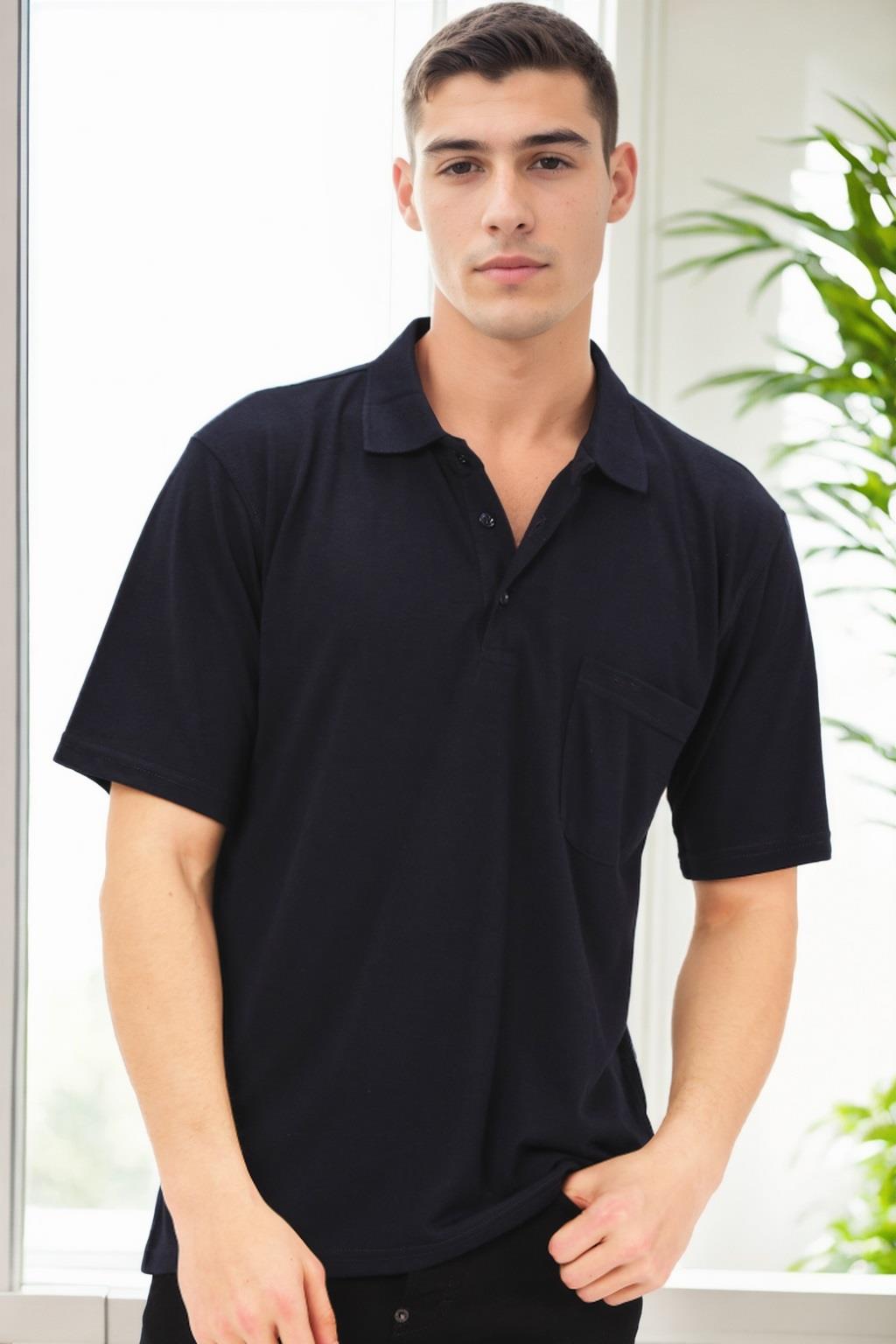 Pánské polokošile Dewberry, námořnická modrá