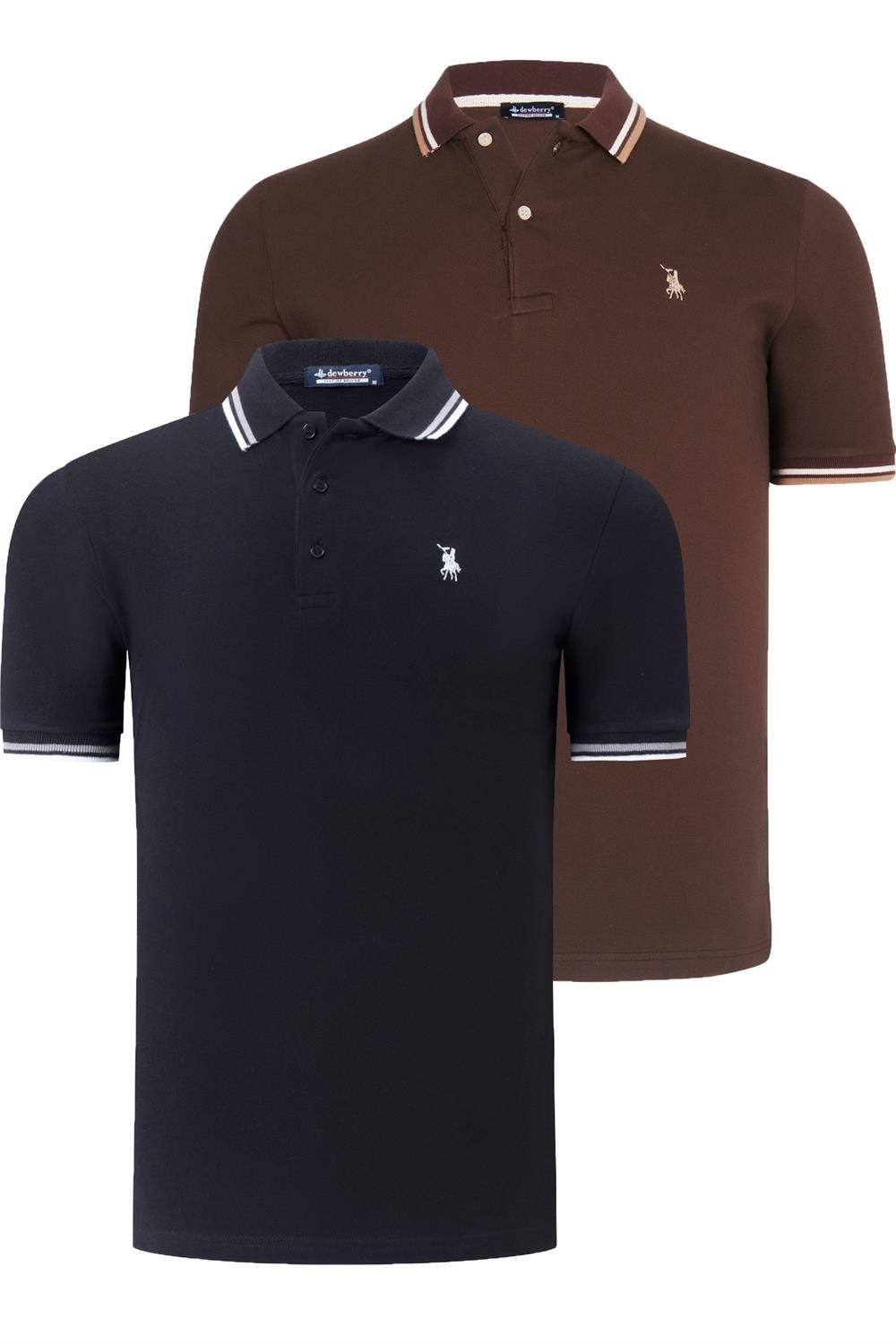 Tricou polo de barbati, dewberry
