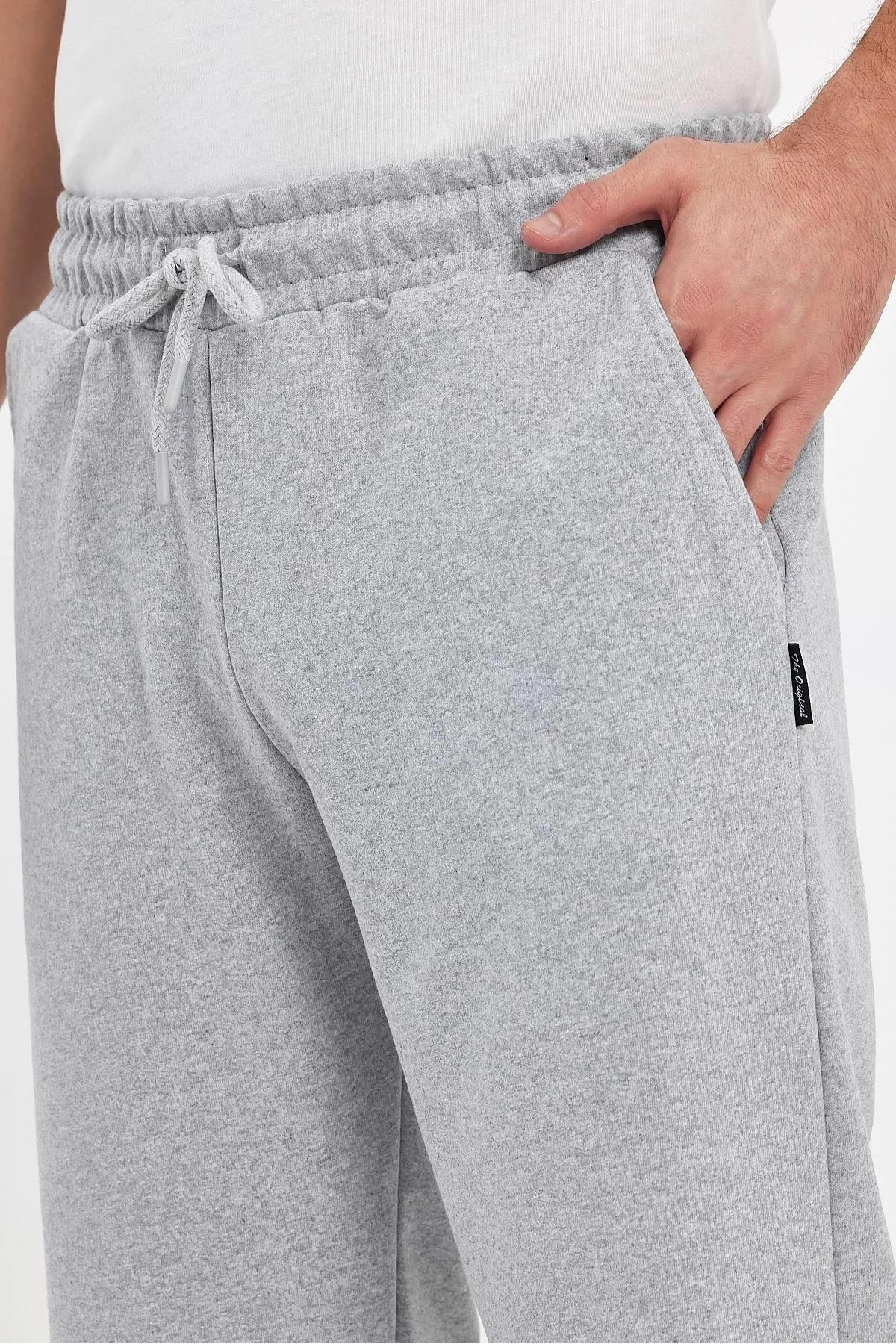 92406 Dewberry Adjustable Elastic Waist Mens Capri-GREY