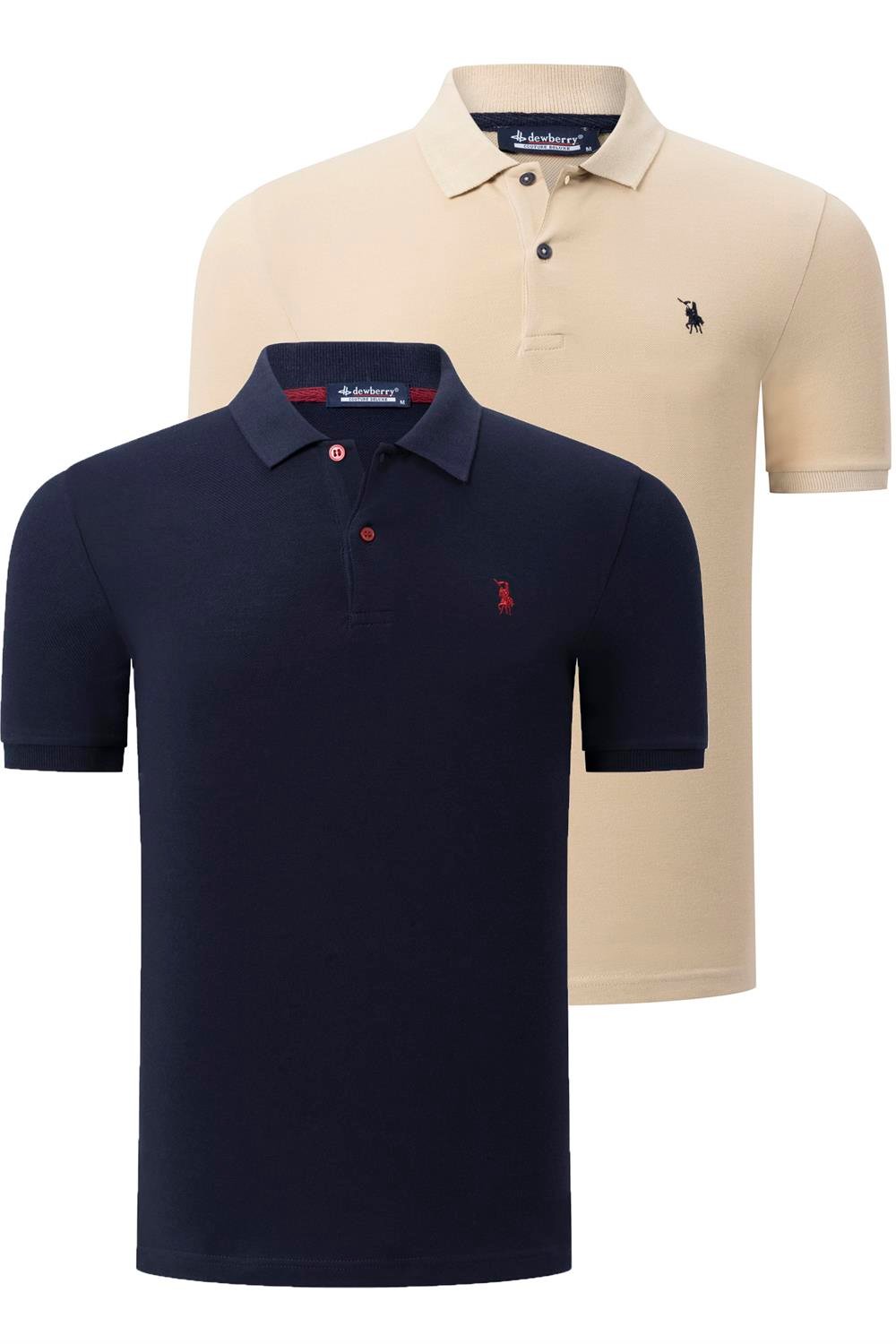 Tricou polo de barbati, dewberry