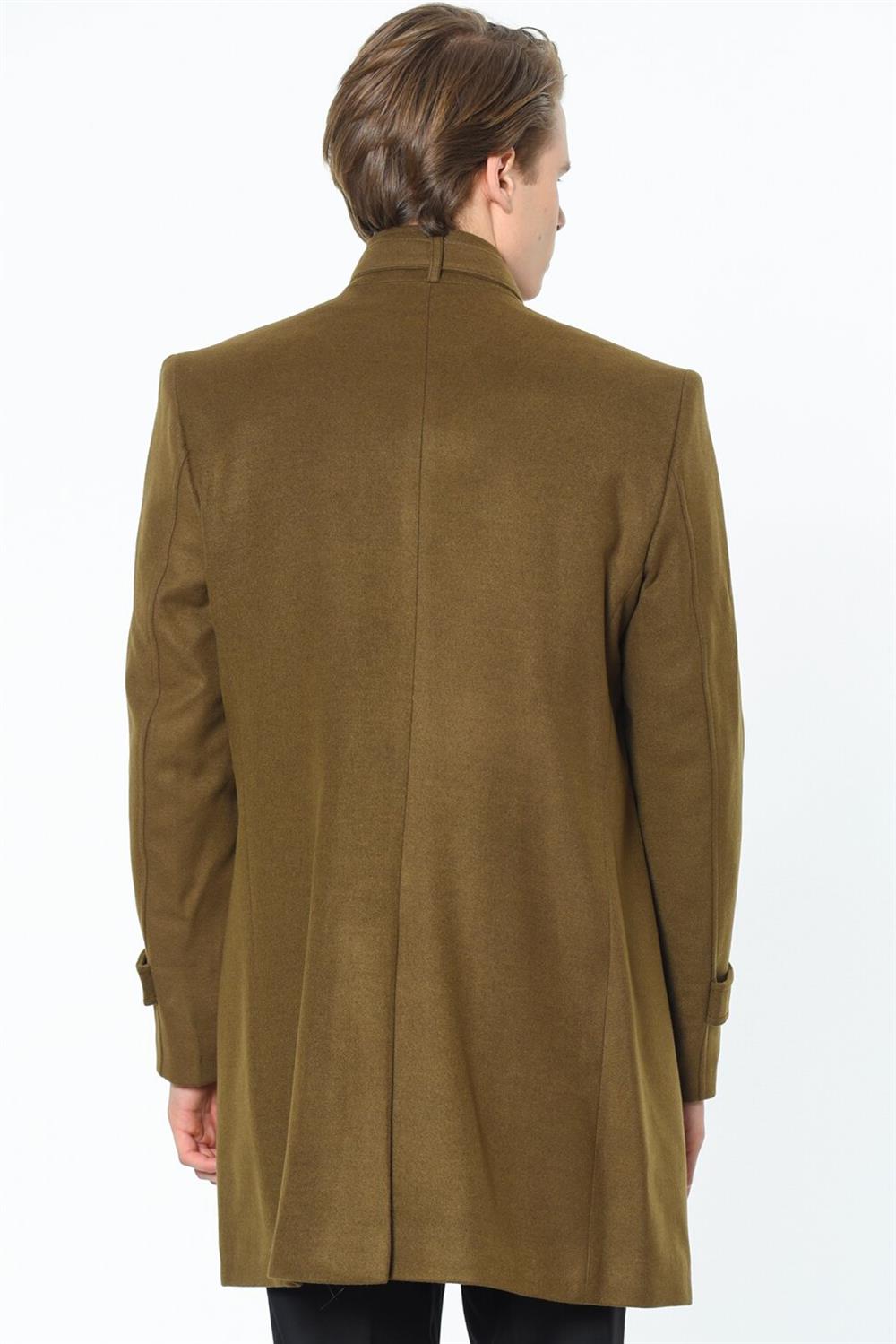 PLT8380 DEWBERRY MEN&#039;S COAT-STRAIGHT CAMEL