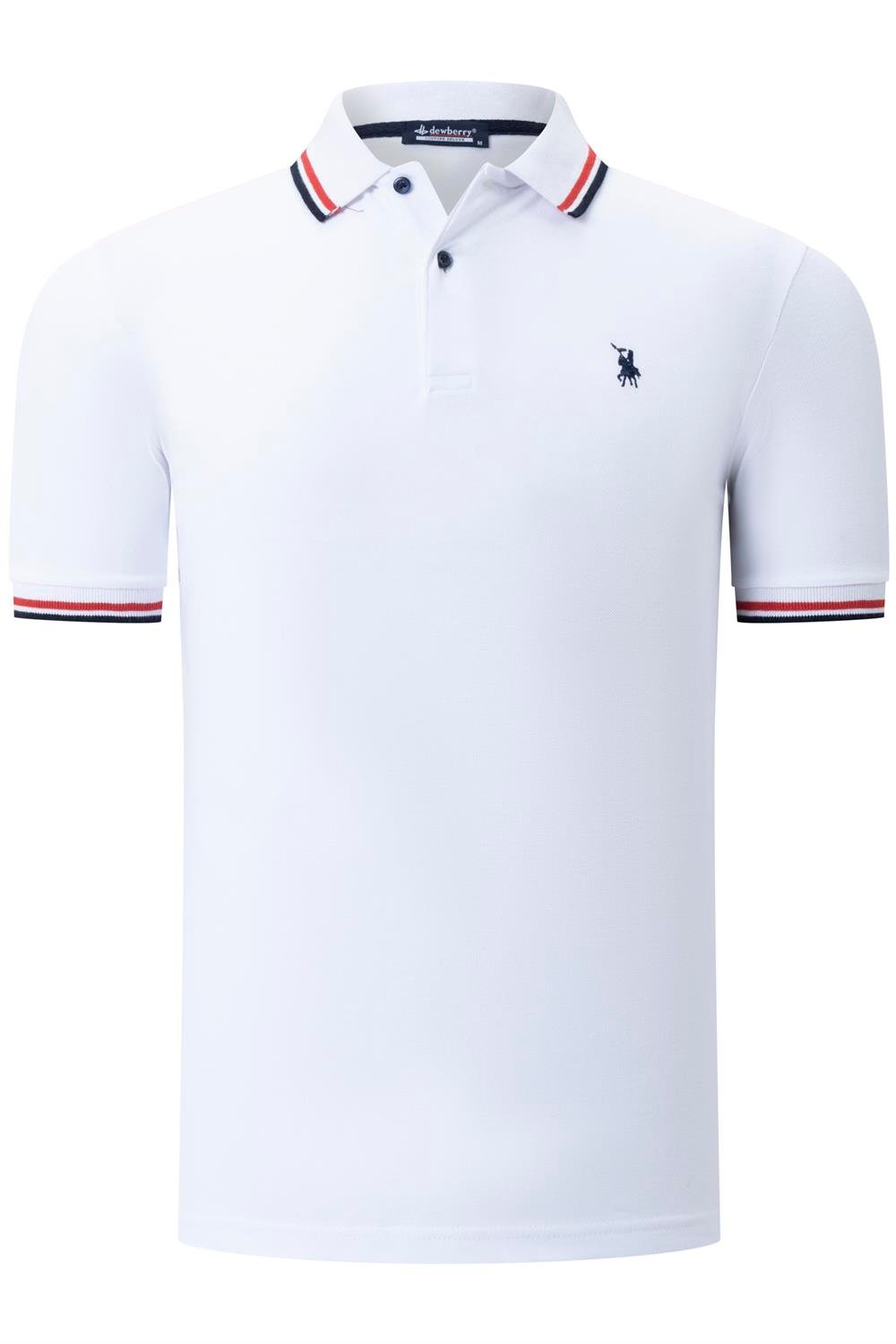 Herren-Poloshirt dewberry