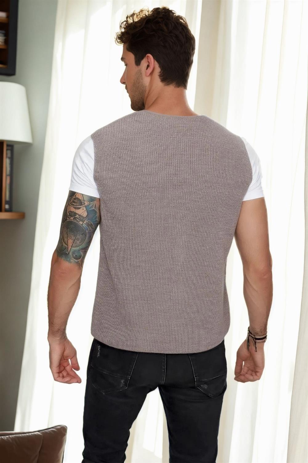 90862 Dewberry Mens Knitwear Vest-VISION