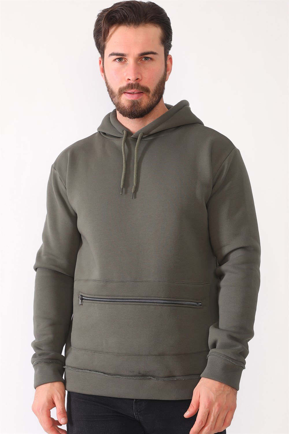 1043 DEWBERRY MEN'S SWEATSHIRT-KHAKI