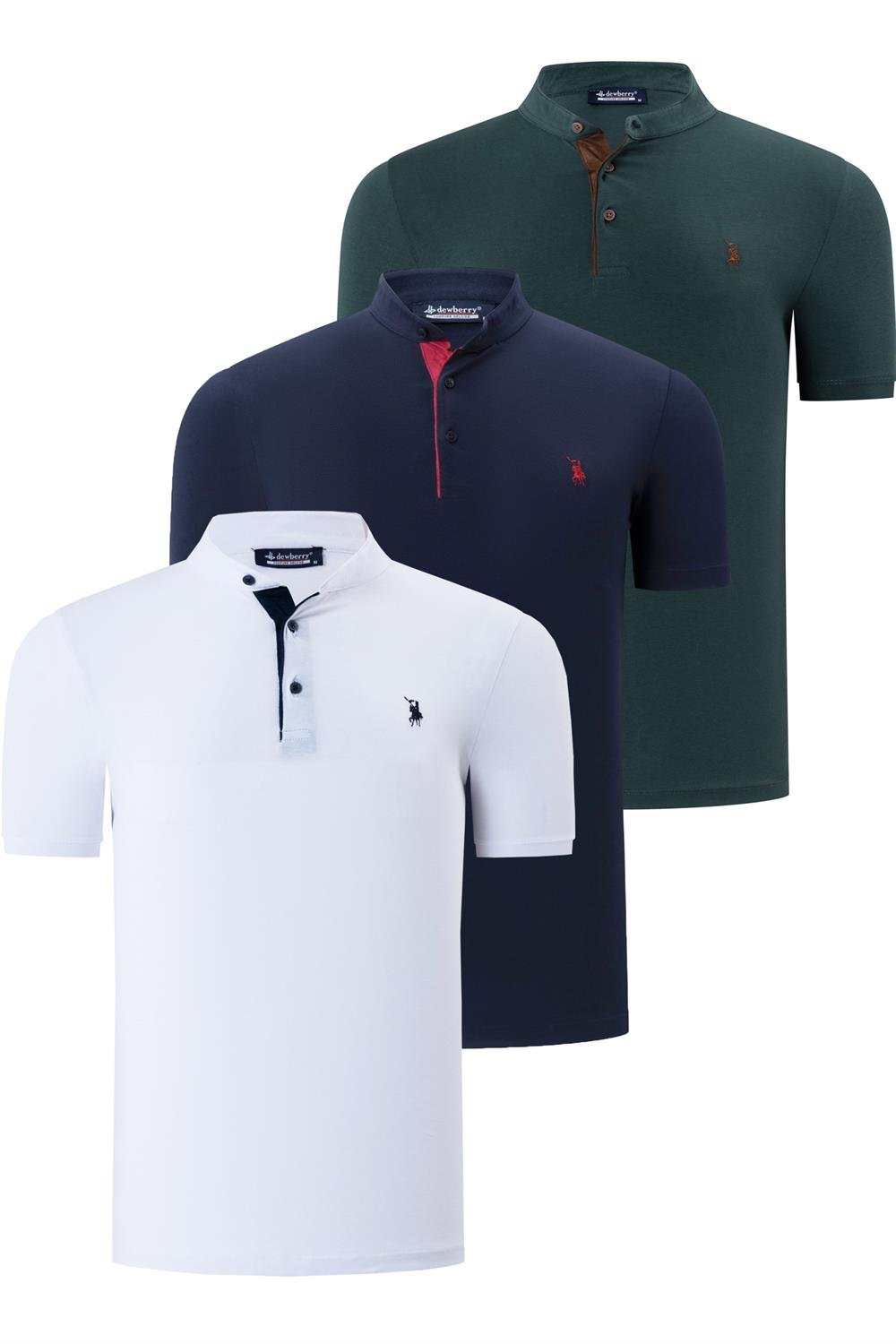 Tricou polo bărbați dewberry