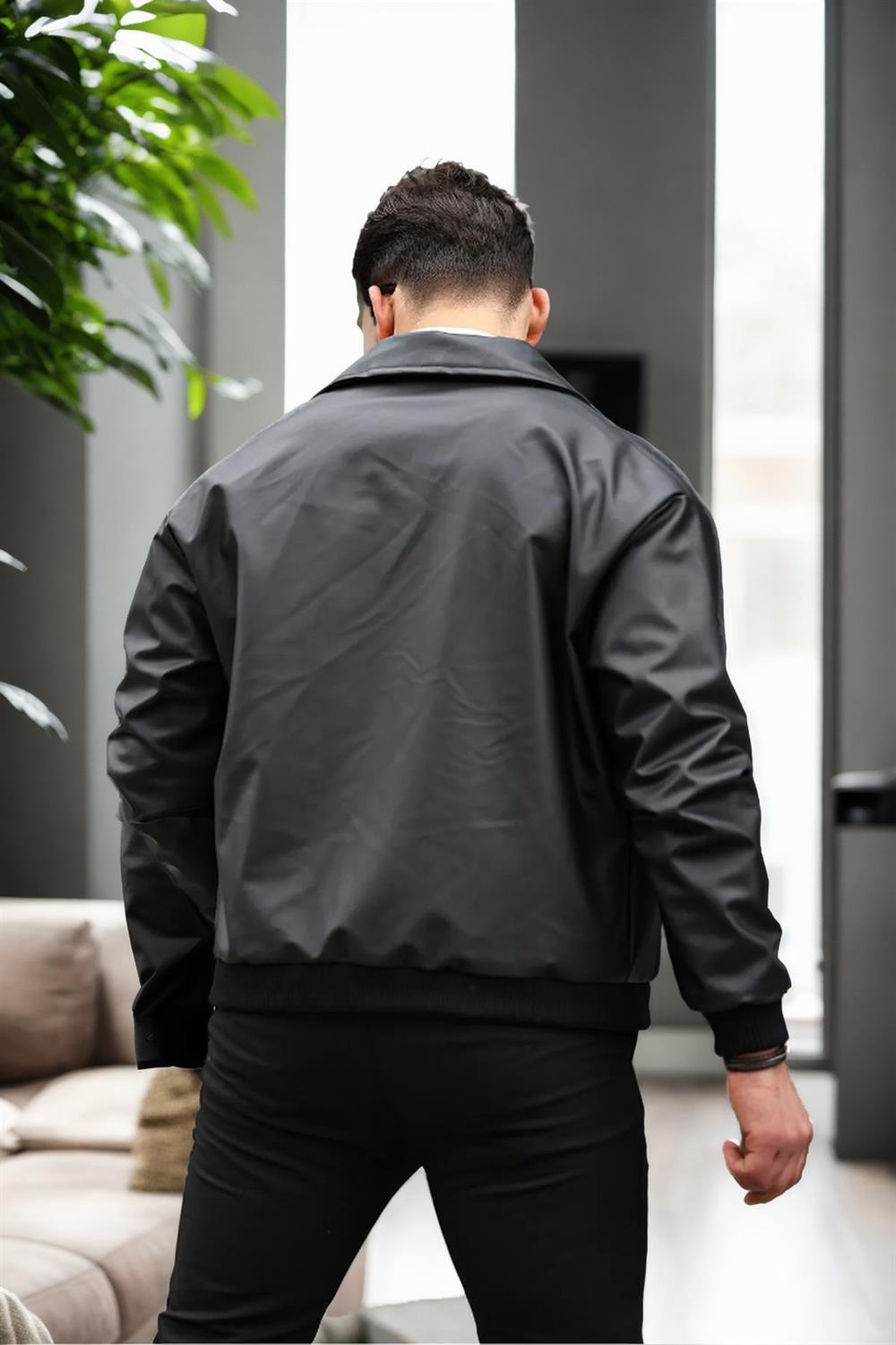 91831 Dewberry Mens Oversize Jacket-BLACK