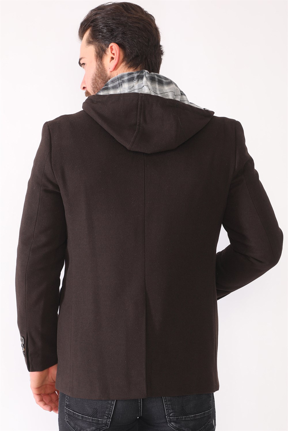 K7533 DEWBERRY MEN&#039;S COAT-BROWN
