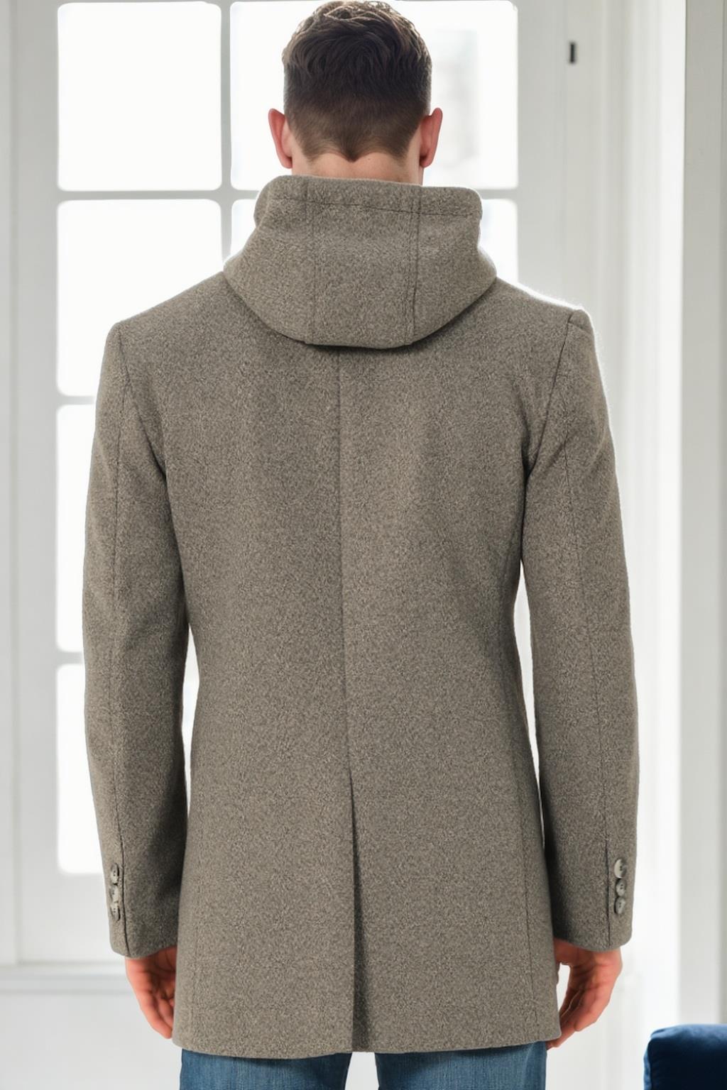 PLT9376 DEWBERRY MEN&#039;S COAT-DARK GREY