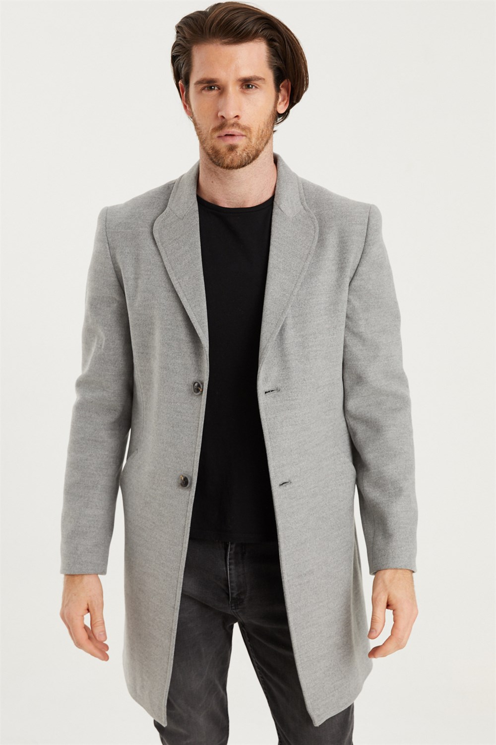 PLT8398 DEWBERRY MEN&#039;S COAT-GREY