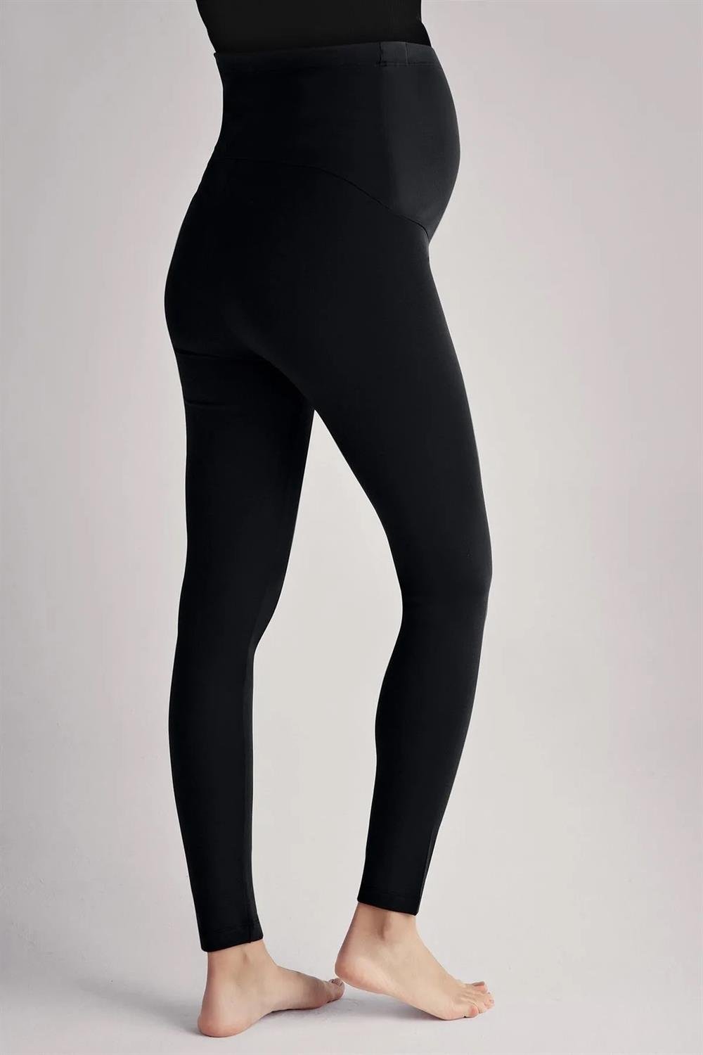 86606 Dewberry Thermal Warm Flexible Winter Pregnant Tights-BLACK