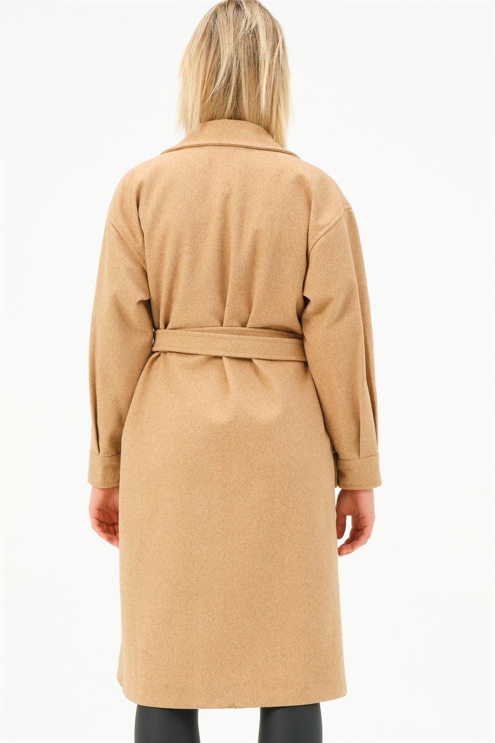 Z6777 DEWBERRY WOMEN'S COAT-CAMEL