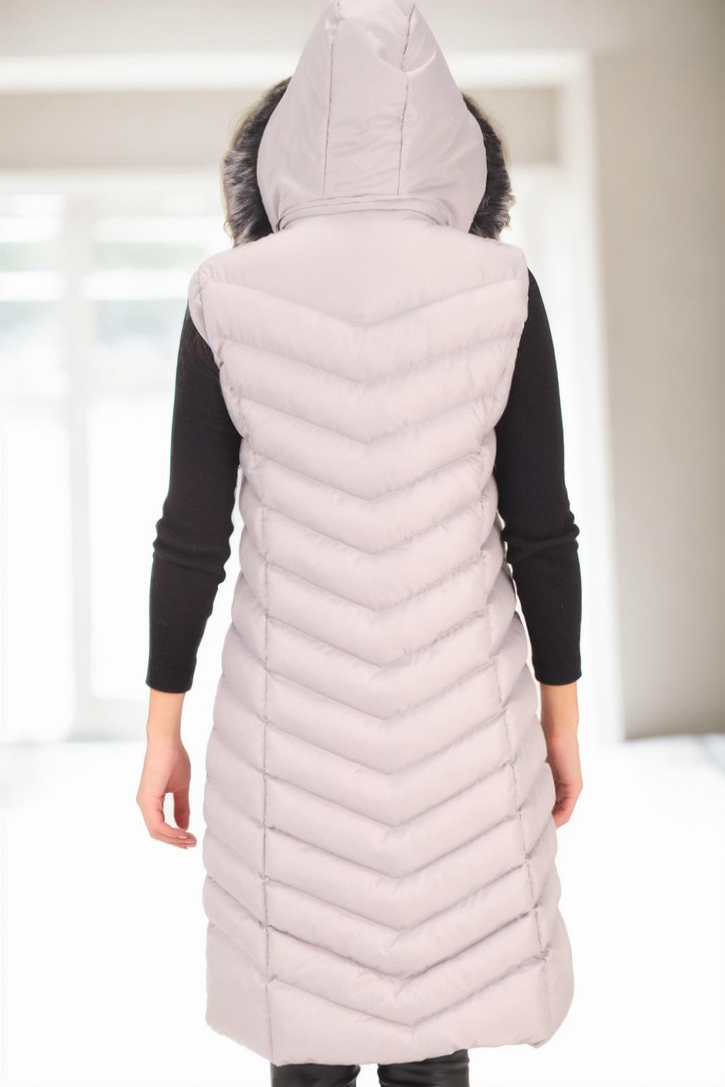 Z6684 DEWBERRY WOMEN'S VEST-GREY-2