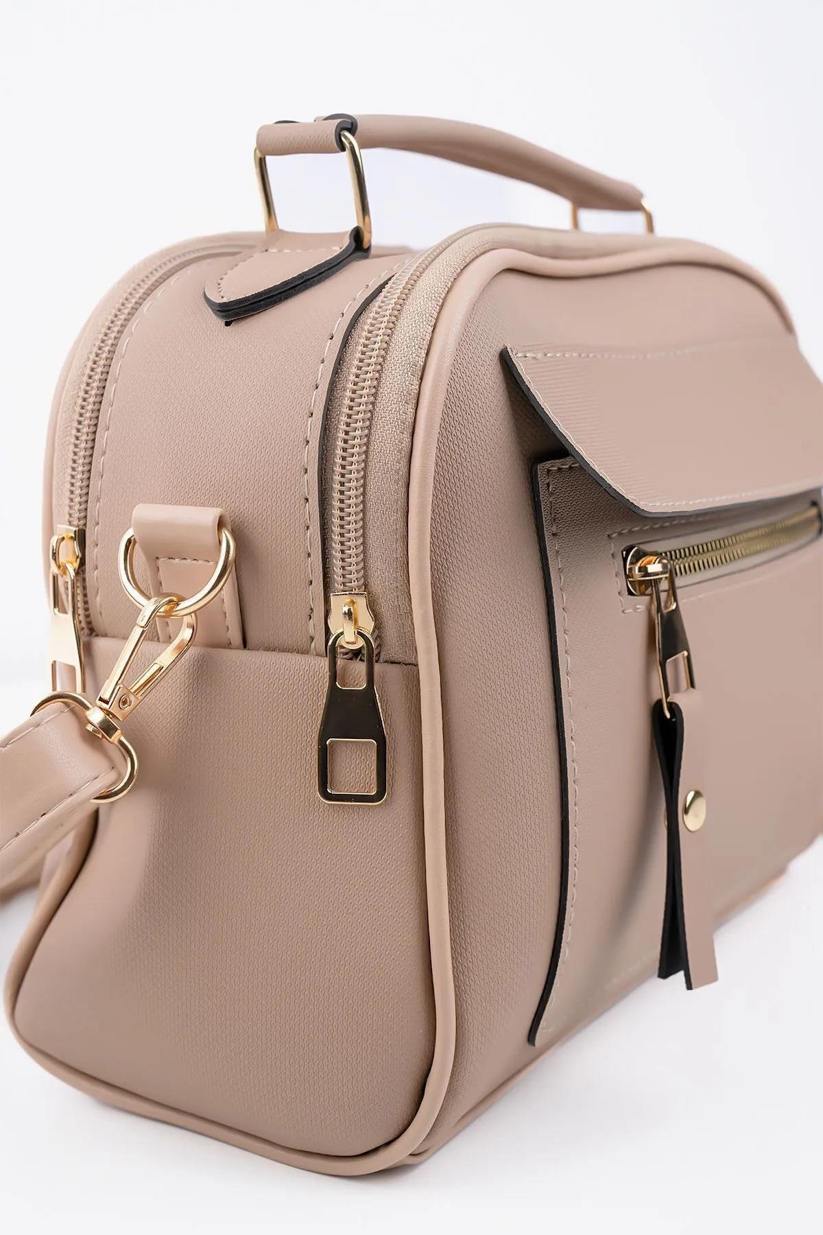 67330 Dewberry Womens 3 Compartment Adjustable Shoulder Bag-VİZON