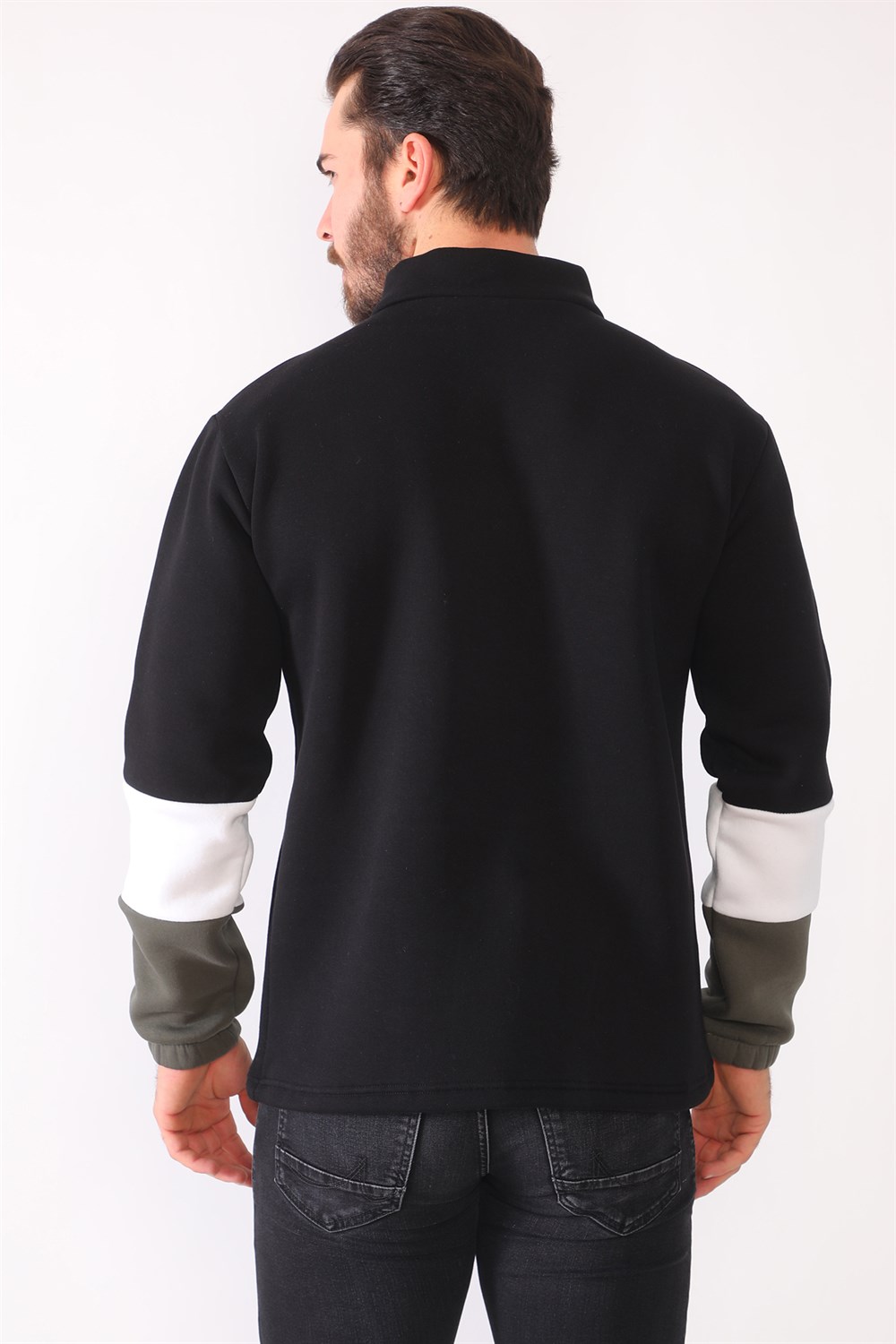 1041 DEWBERRY MENS SWEATSHIRT-BLACK