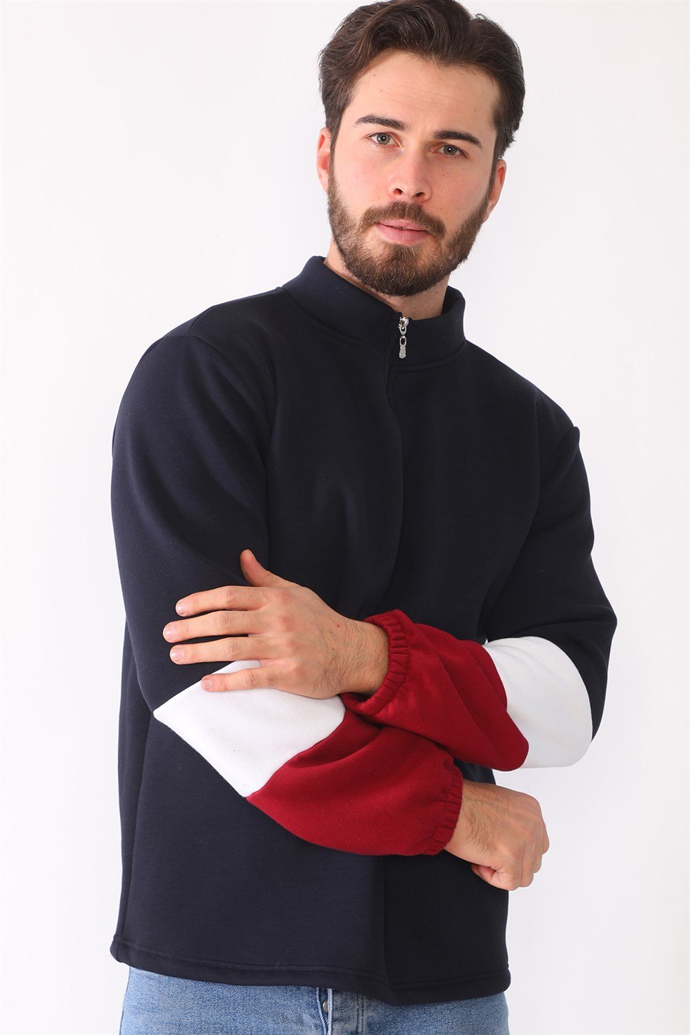 1041 DEWBERRY MEN'S SWEATSHIRT-NAVY BLUE