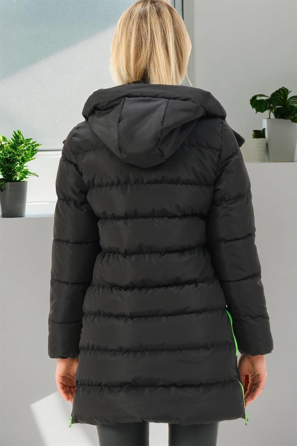 Z6780 HAINĂ DE DAMĂ DEWBERRY-NEGRU-VERDE