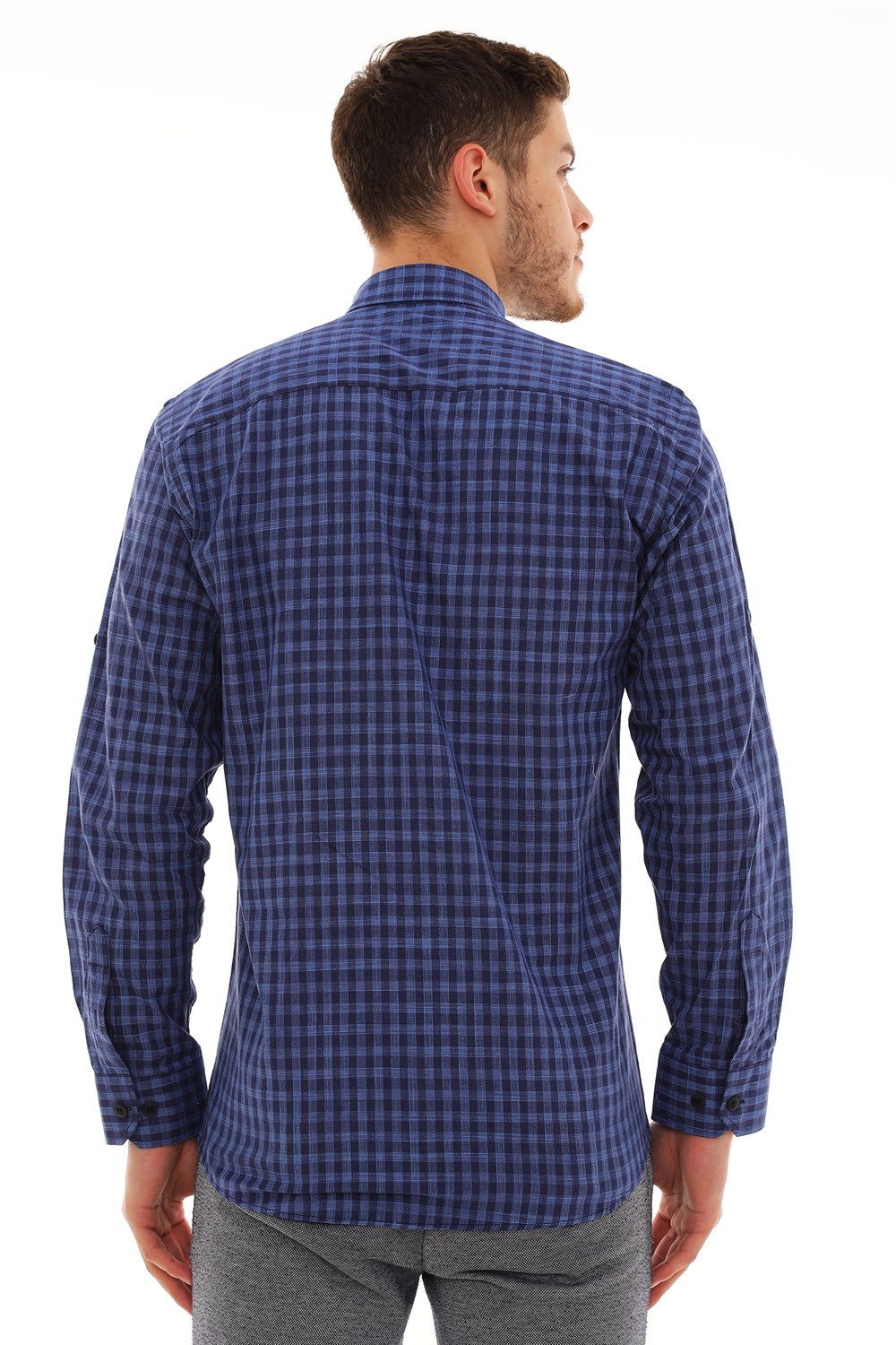 G724 DEWBERRY MEN'S SHIRT-NAVY-SAC