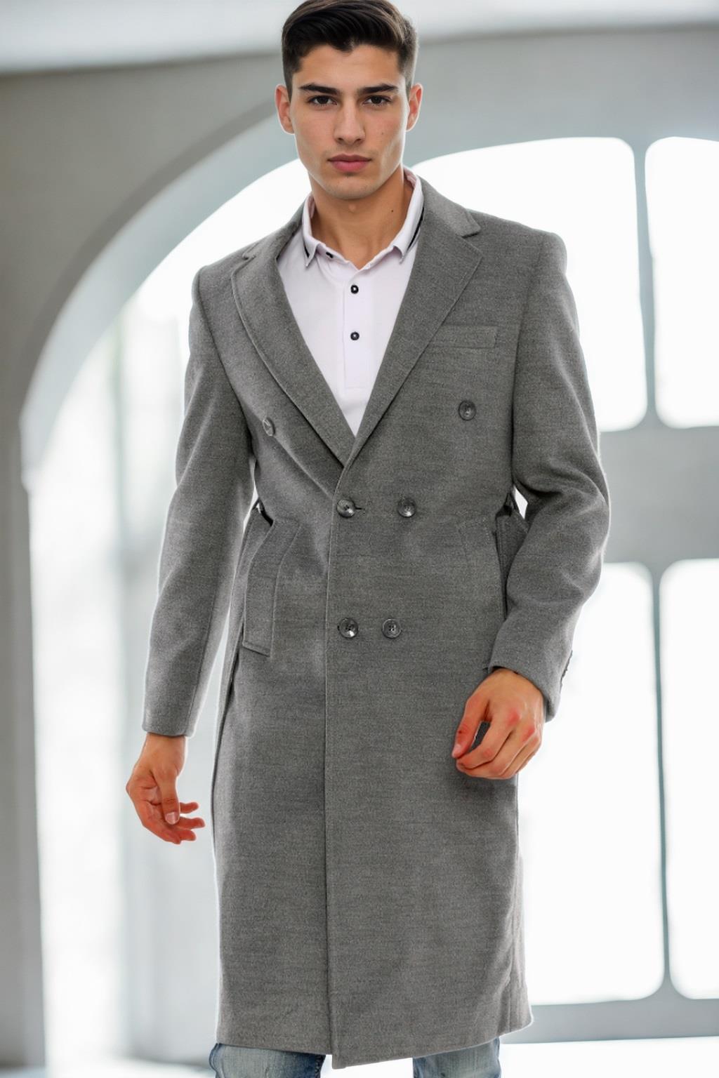 PLT8382 DEWBERRY MEN&#039;S COAT-GREY-2