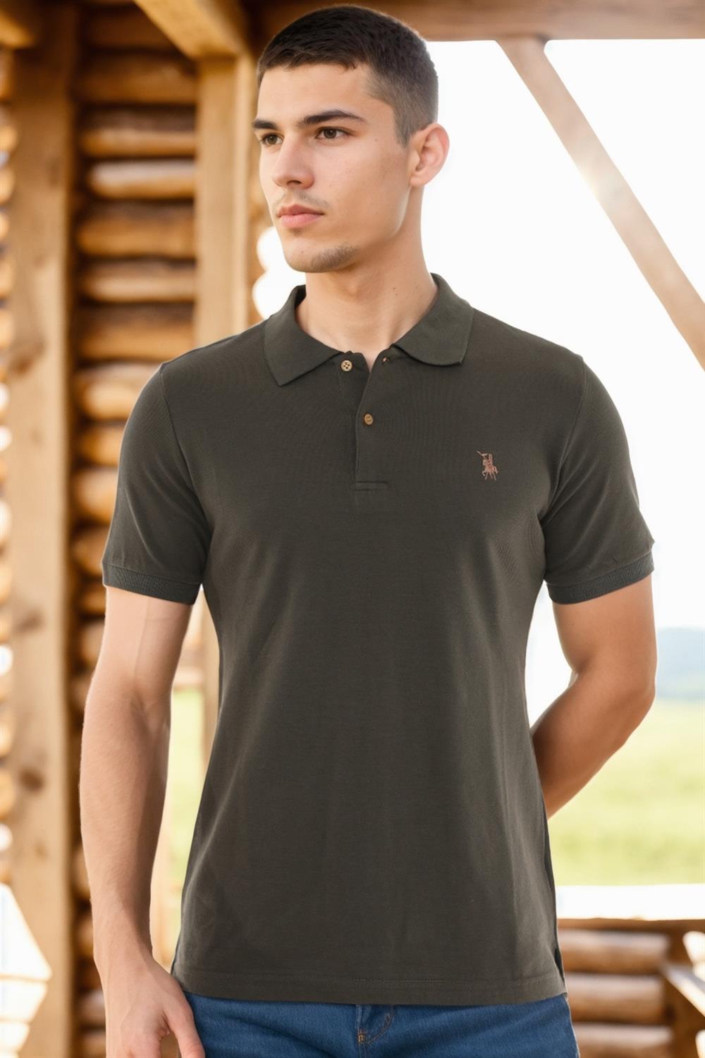 Tricou polo de barbati, dewberry