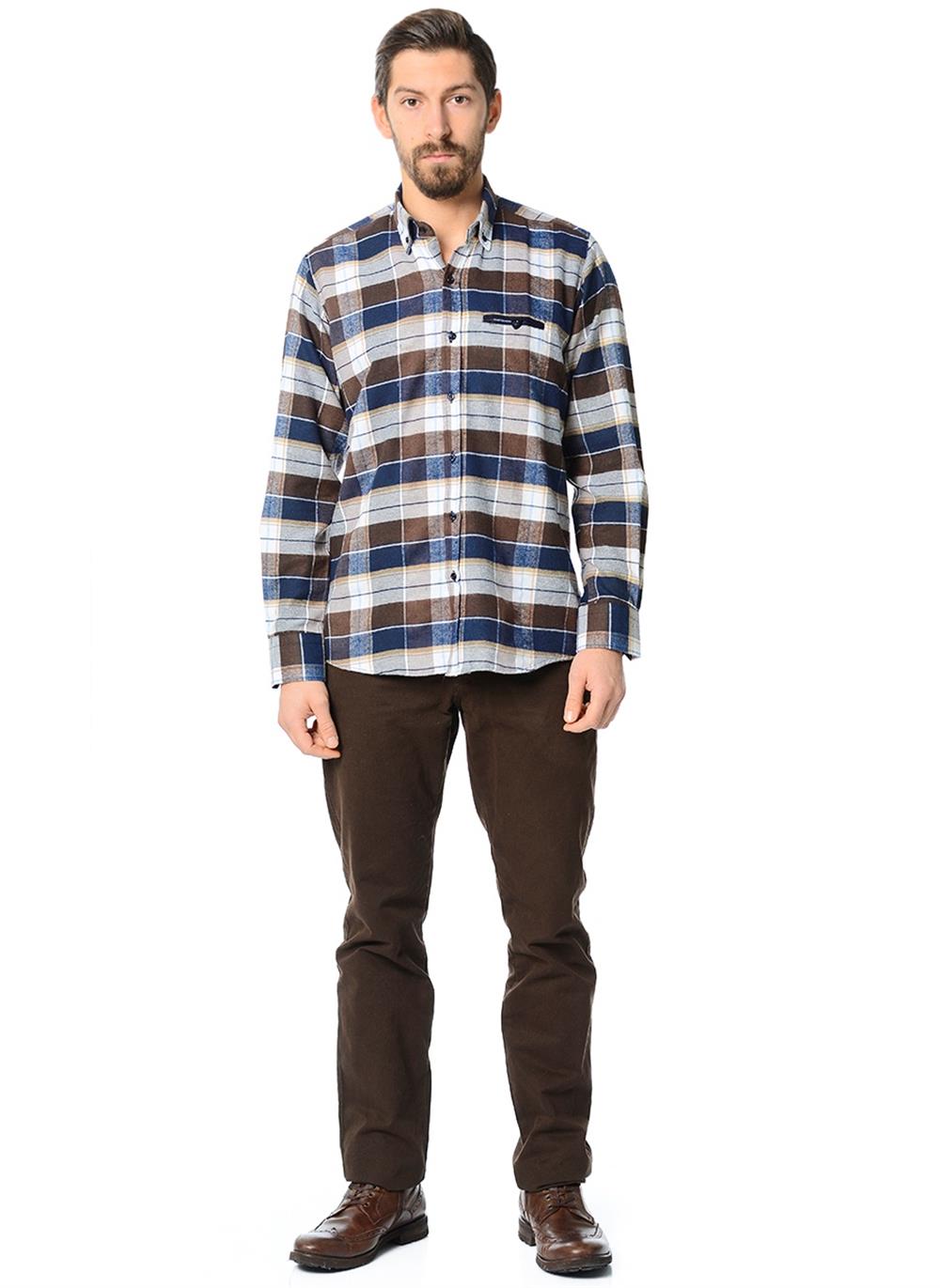 G565 DEWBERRY SHIRT-PLAIN COFFEE