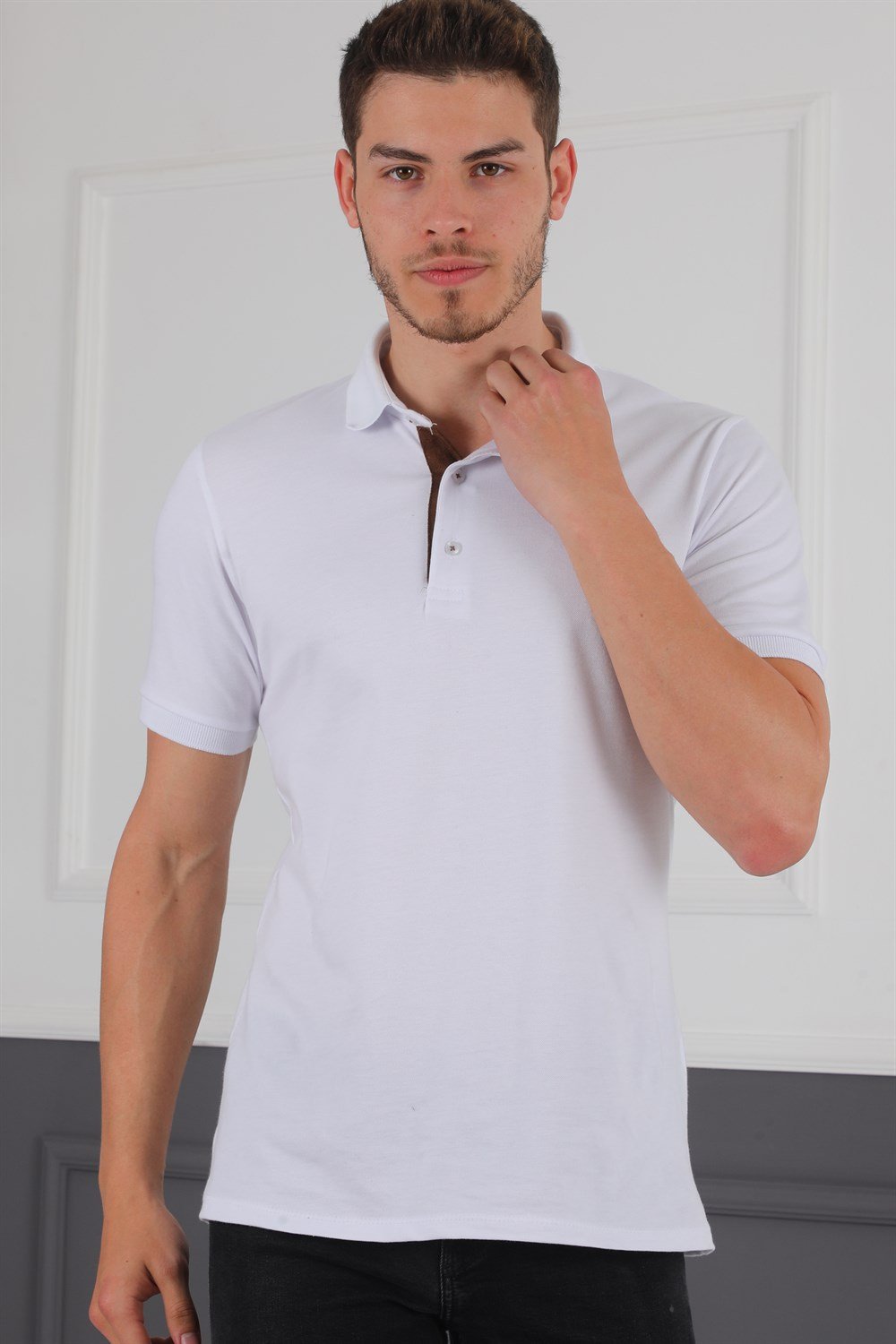 Tricou polo barbati, dewberry