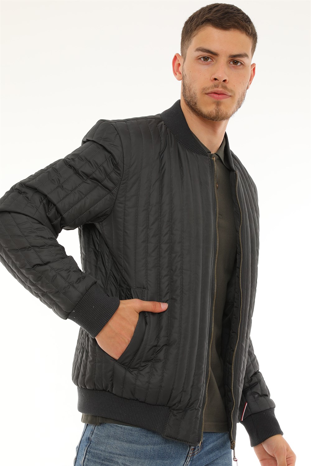 M8643 DEWBERRY MEN'S COAT-ANTHRACITE