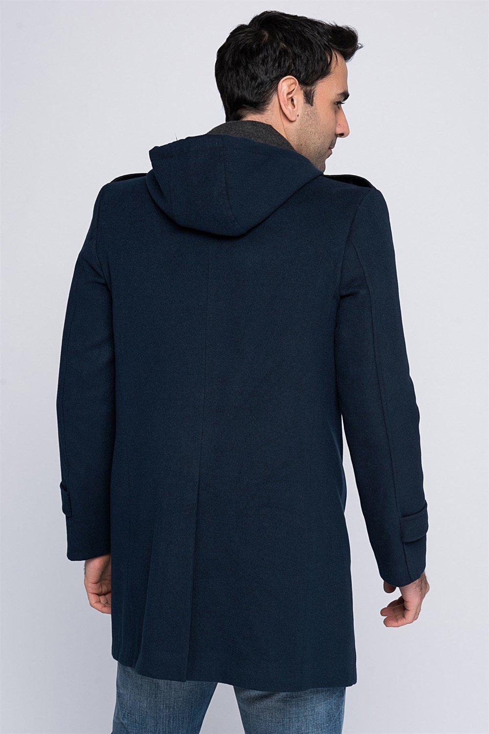 PLT8334 DEWBERRY MEN&#039;S COAT-NAVY BLUE