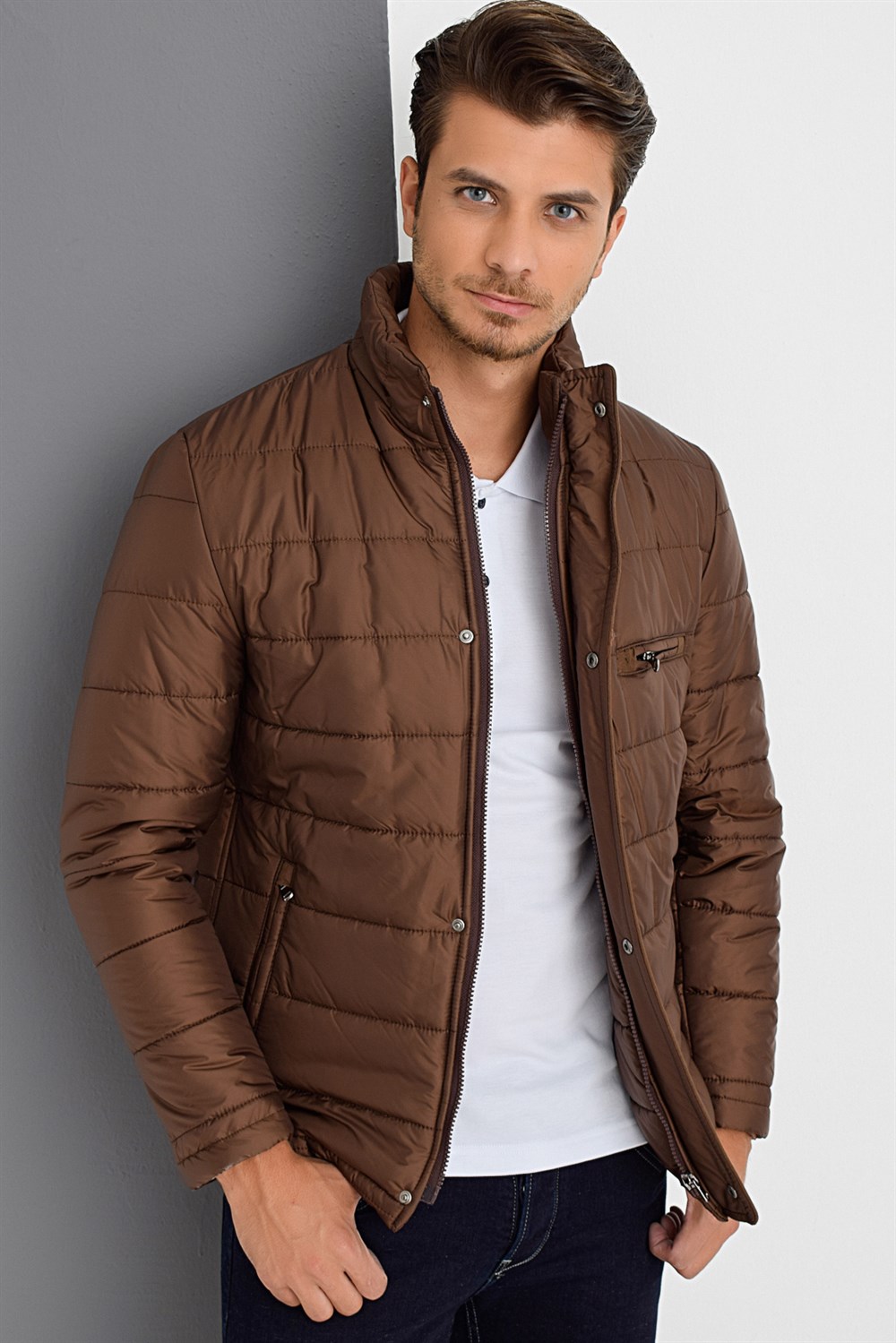 M8625 DEWBERRY MEN&#039;S COAT-BROWN