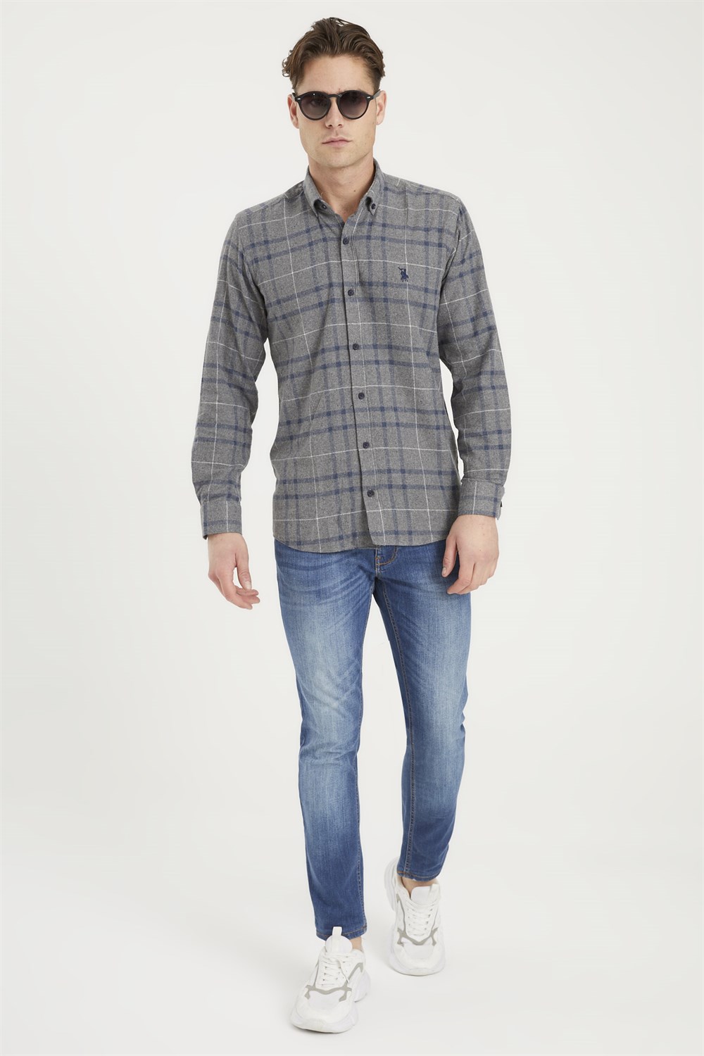 G701 DEWBERRY MEN'S SHIRT-ANTHRACITE