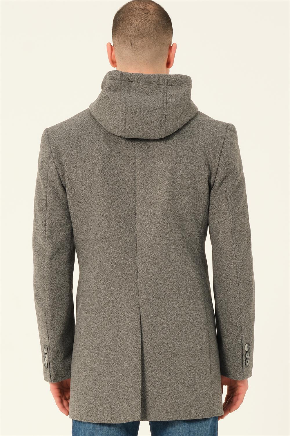 PLT8376 DEWBERRY MEN'S COAT-DARK GREY