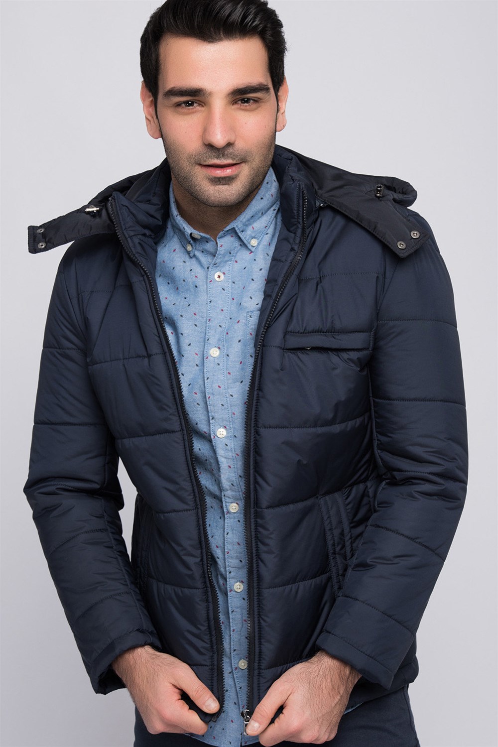 M8601 DEWBERRY MEN'S COAT-NAVY BLUE