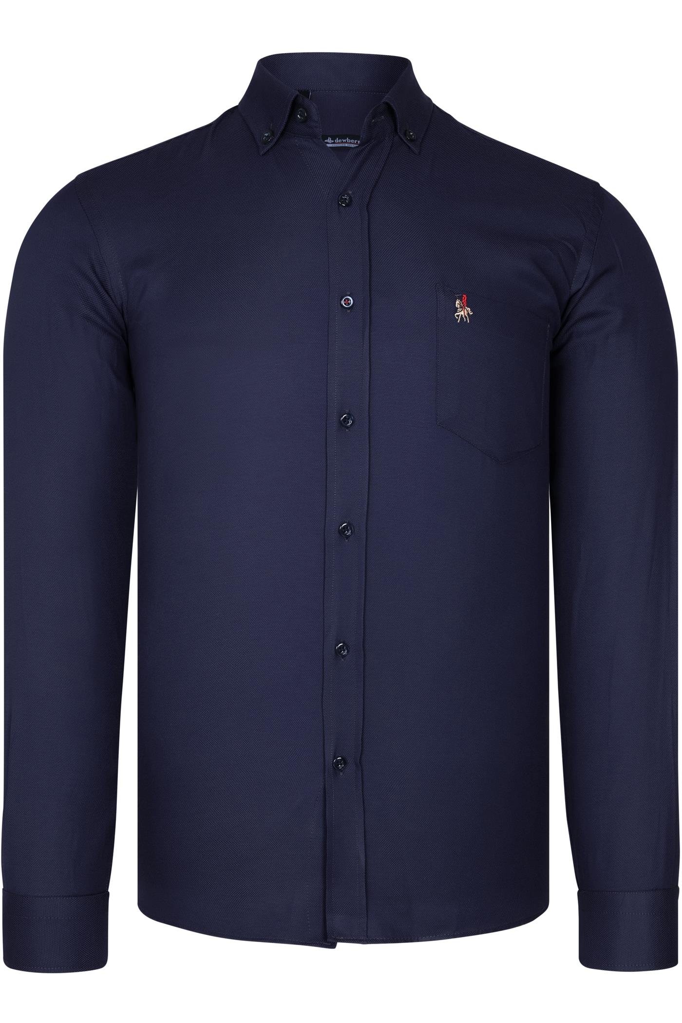 G985 DEWBERRY MEN'S SHIRT-NAVY BLUE
