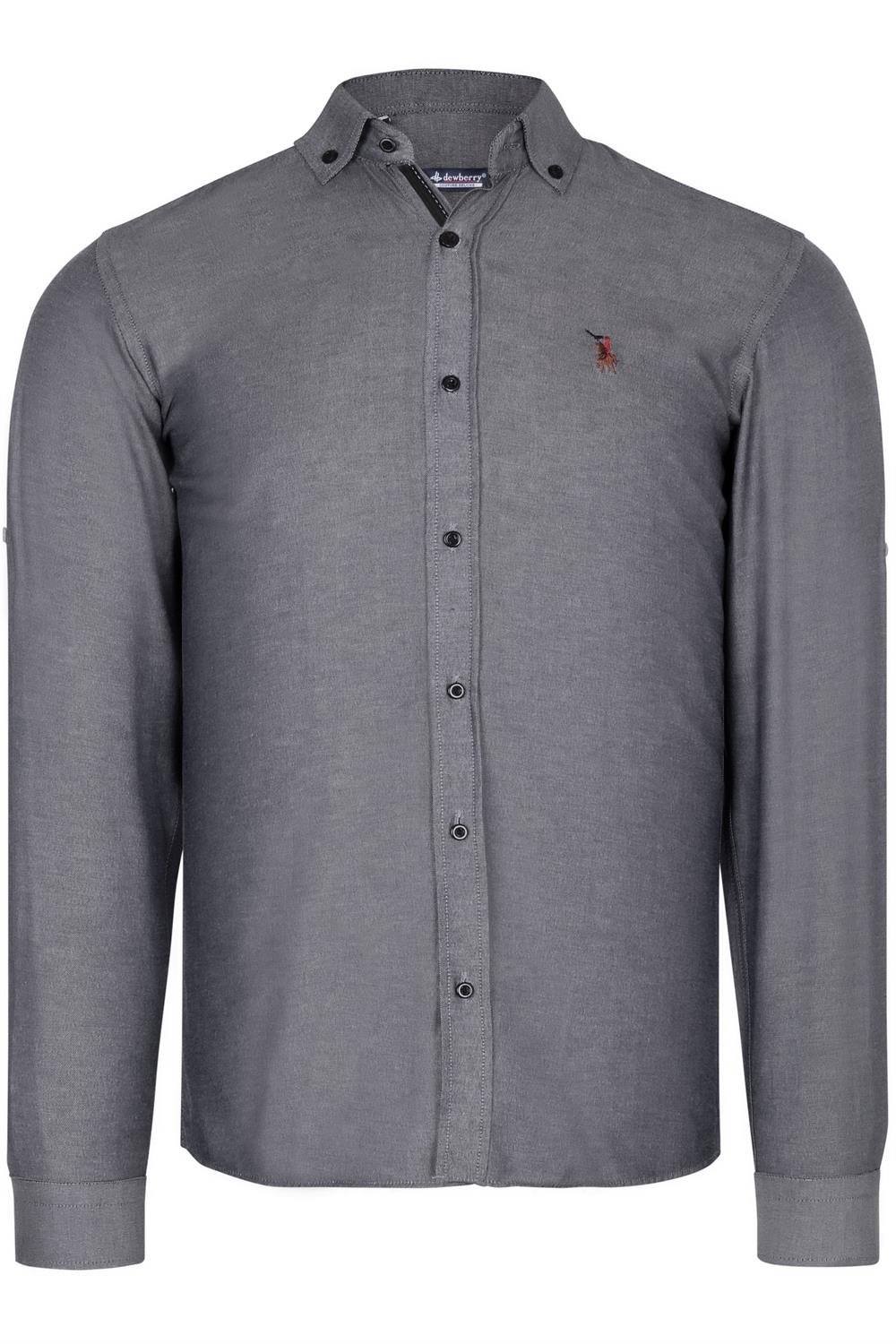 G674 DEWBERRY MEN&#039;S SHIRT-SMOKED