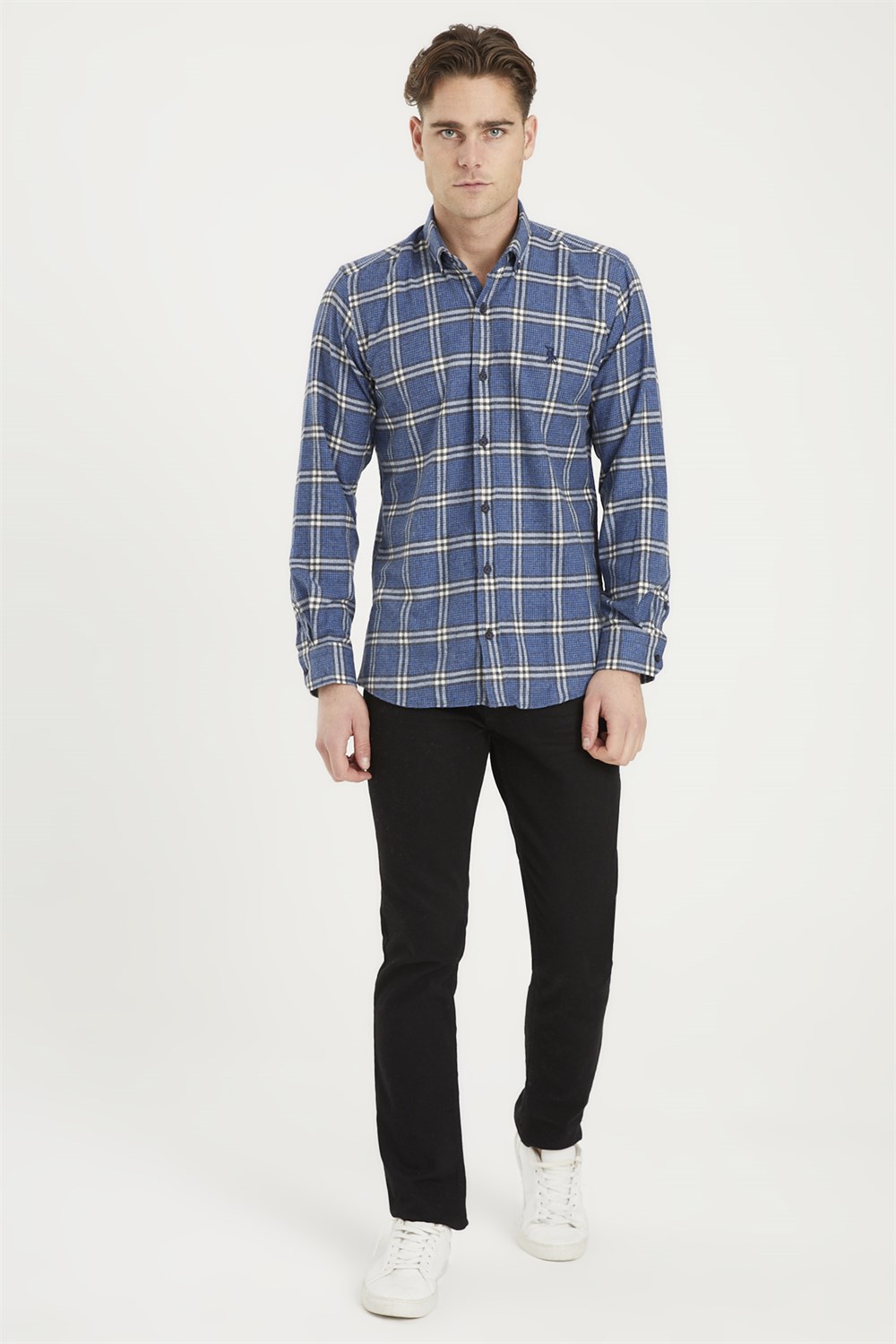 G699 DEWBERRY MEN'S SHIRT-NAVY BLUE