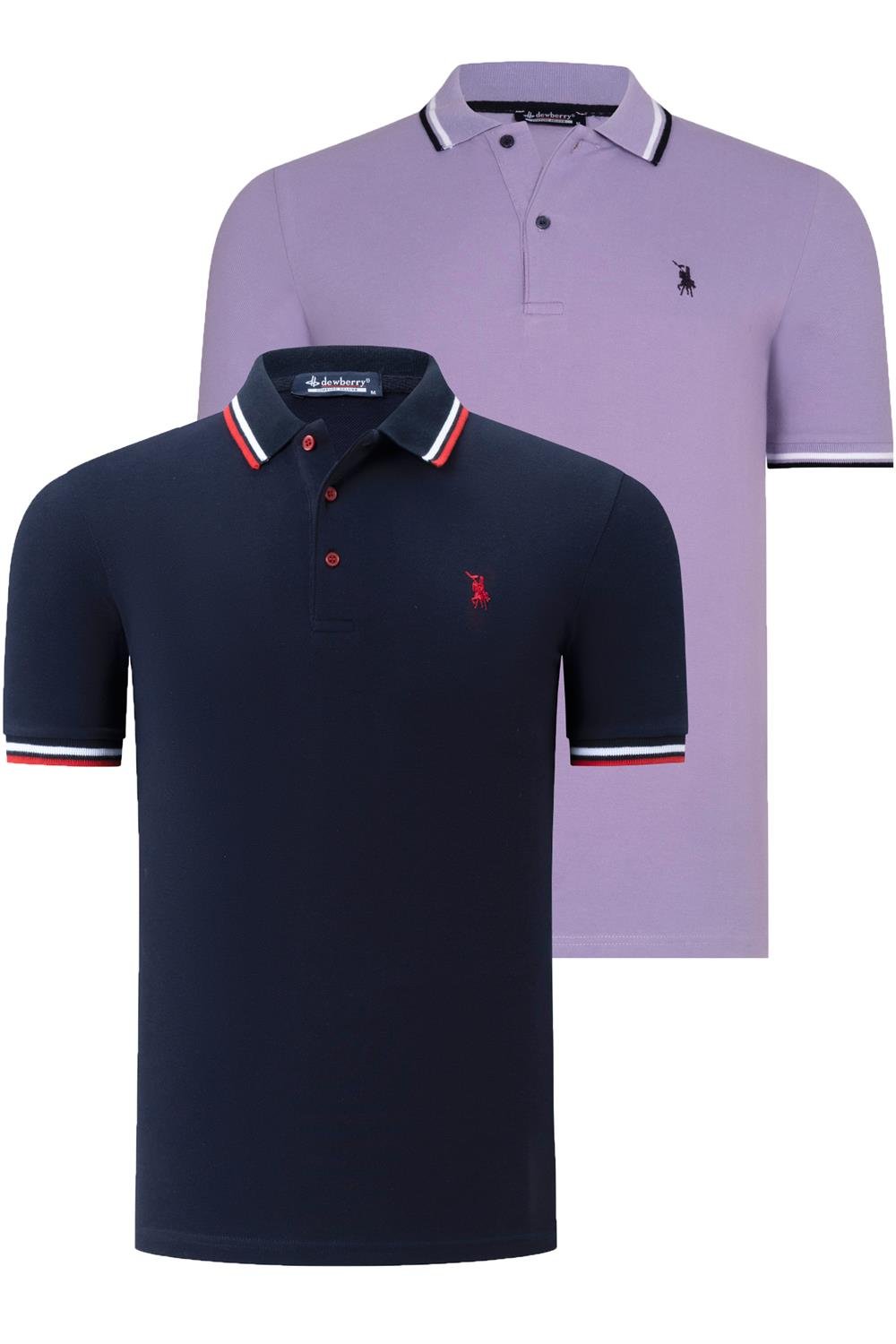 Tricou polo de barbati, dewberry