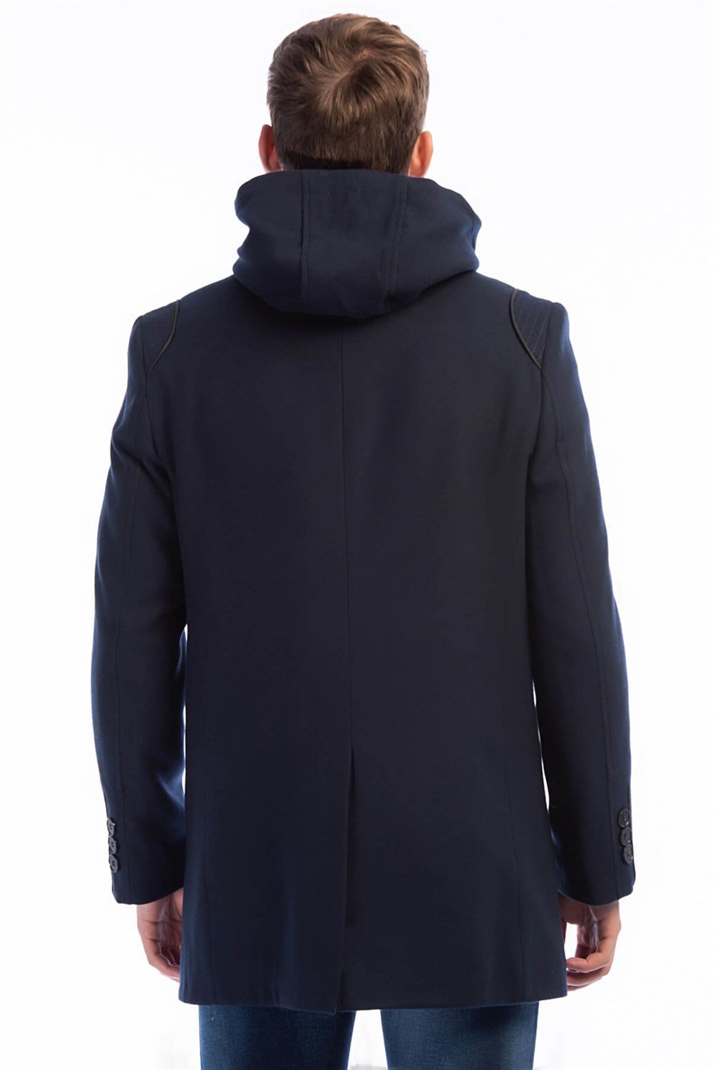 PLT8335 DEWBERRY MEN&#039;S COAT-NAVY BLUE