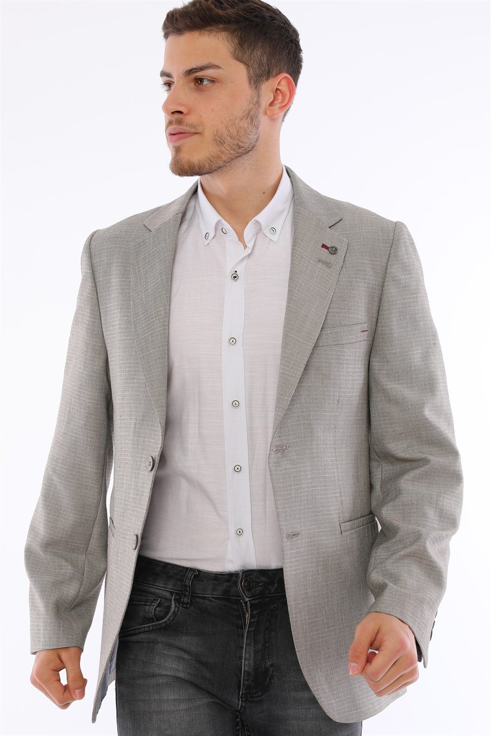 C9056 DEWBERRY MEN&#039;S JACKET-BEIGE