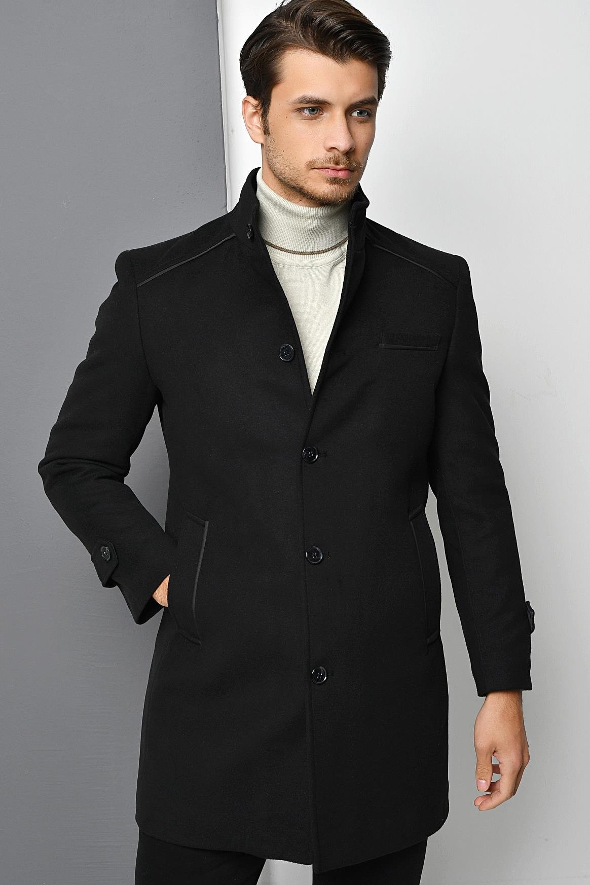 PLT9391 DEWBERRY MEN&#039;S COAT-ANTHRACITE
