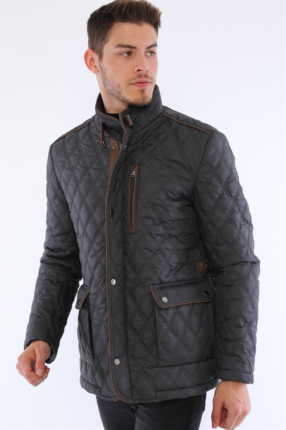 K8613 DEWBERRY COAT-ANTHRACITE