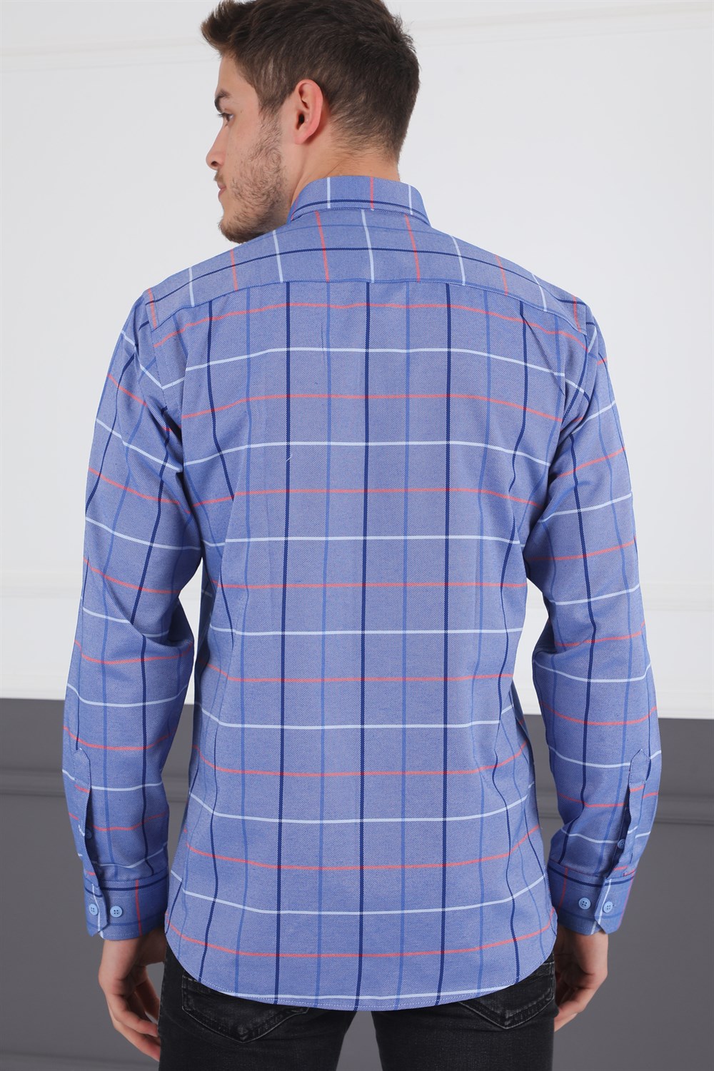 G716 DERBERRY MEN'S SHIRT-BLUE